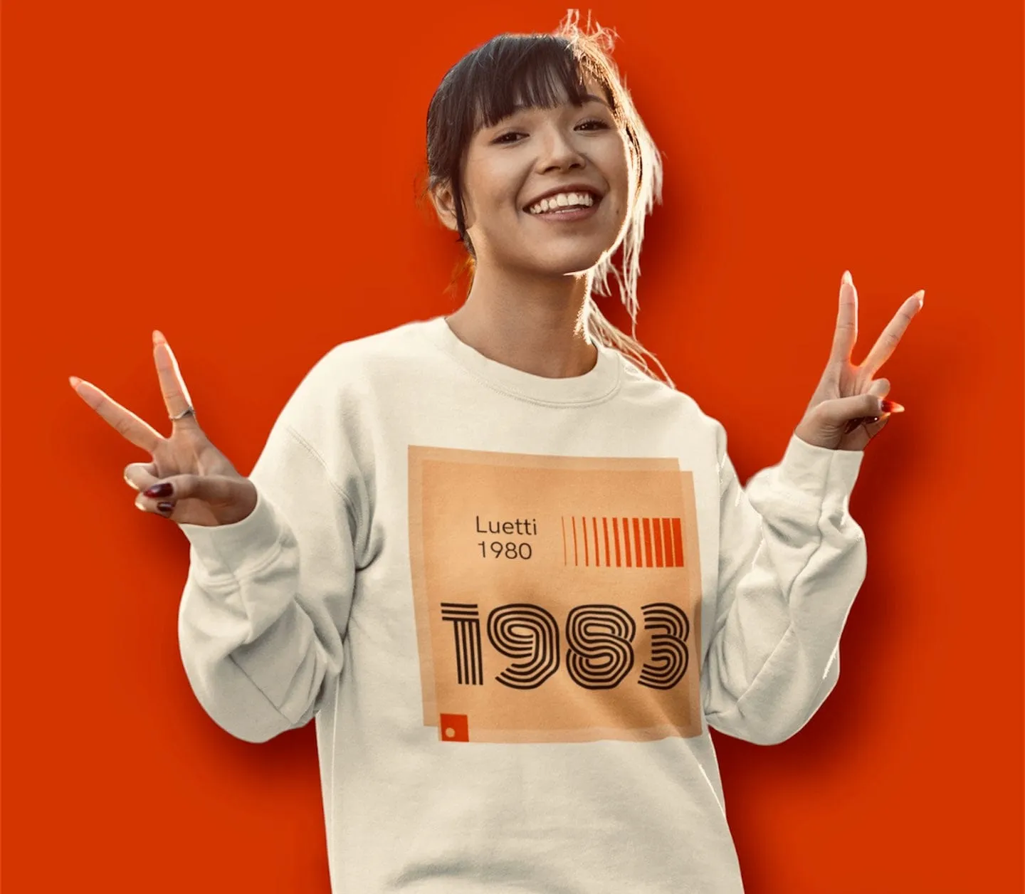 1983 Retro Drop Shoulders Sweatshirt