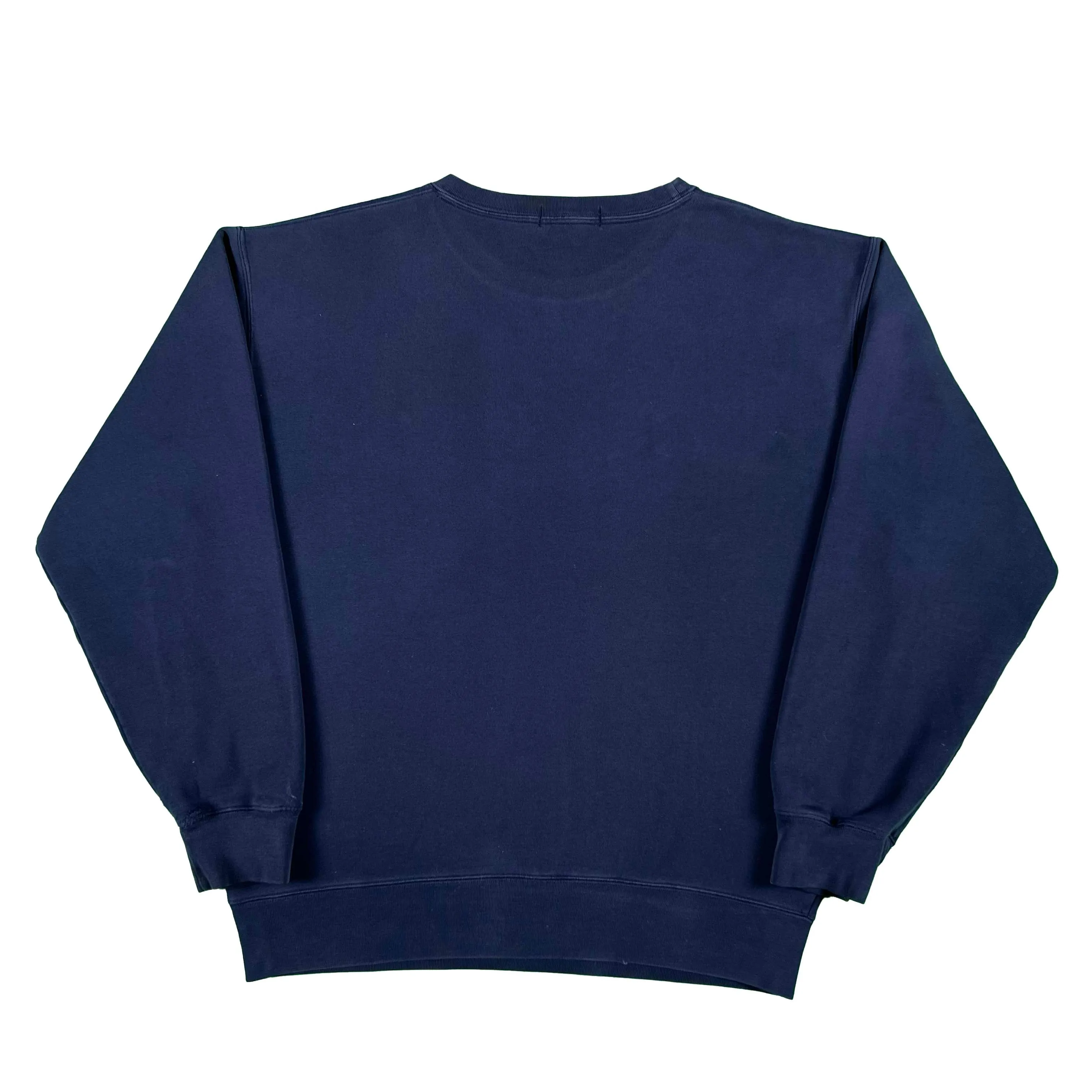 90s Faded Navy Blue Distressed Polo RL Sweatshirt- L