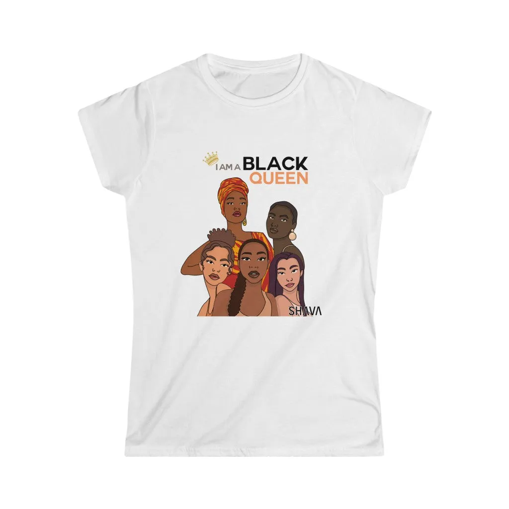 Affirmation Feminist Pro Choice T-Shirt Women’s Size - I Am A Black Queen