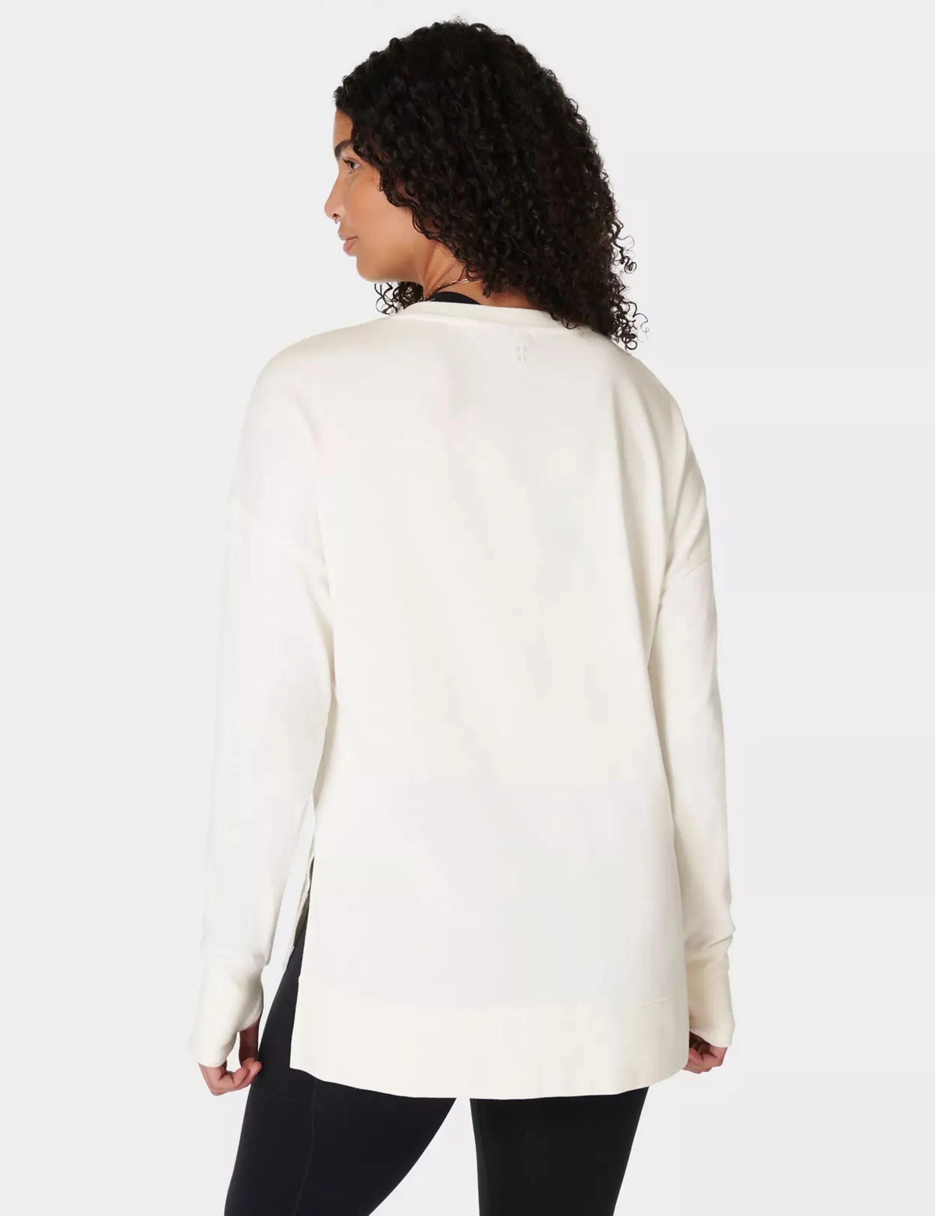 After Class Longline Sweatshirt - Lily White