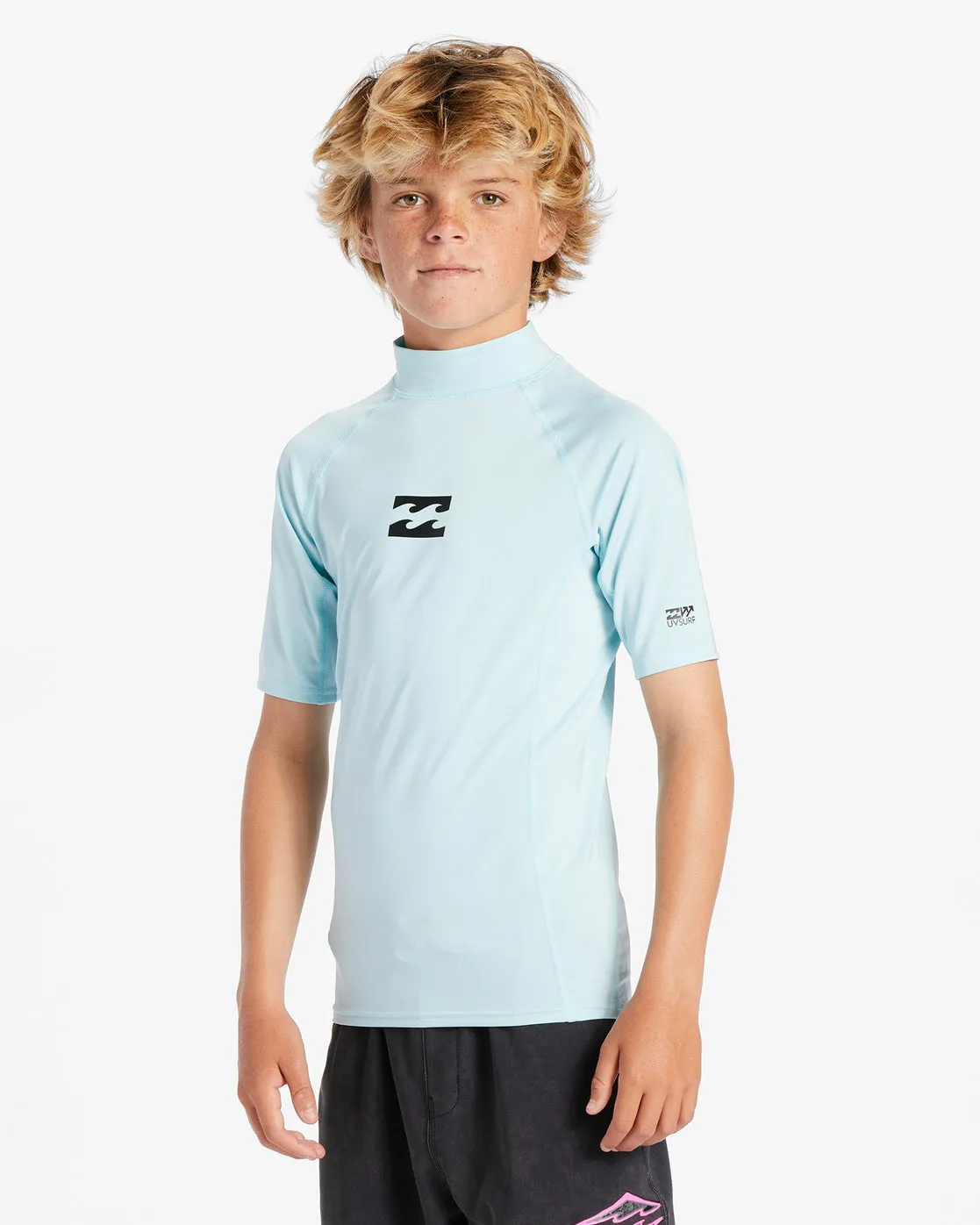 All Day Wave Loose Fit Upf 50  Short Sleeve Surf Tee - Coastal