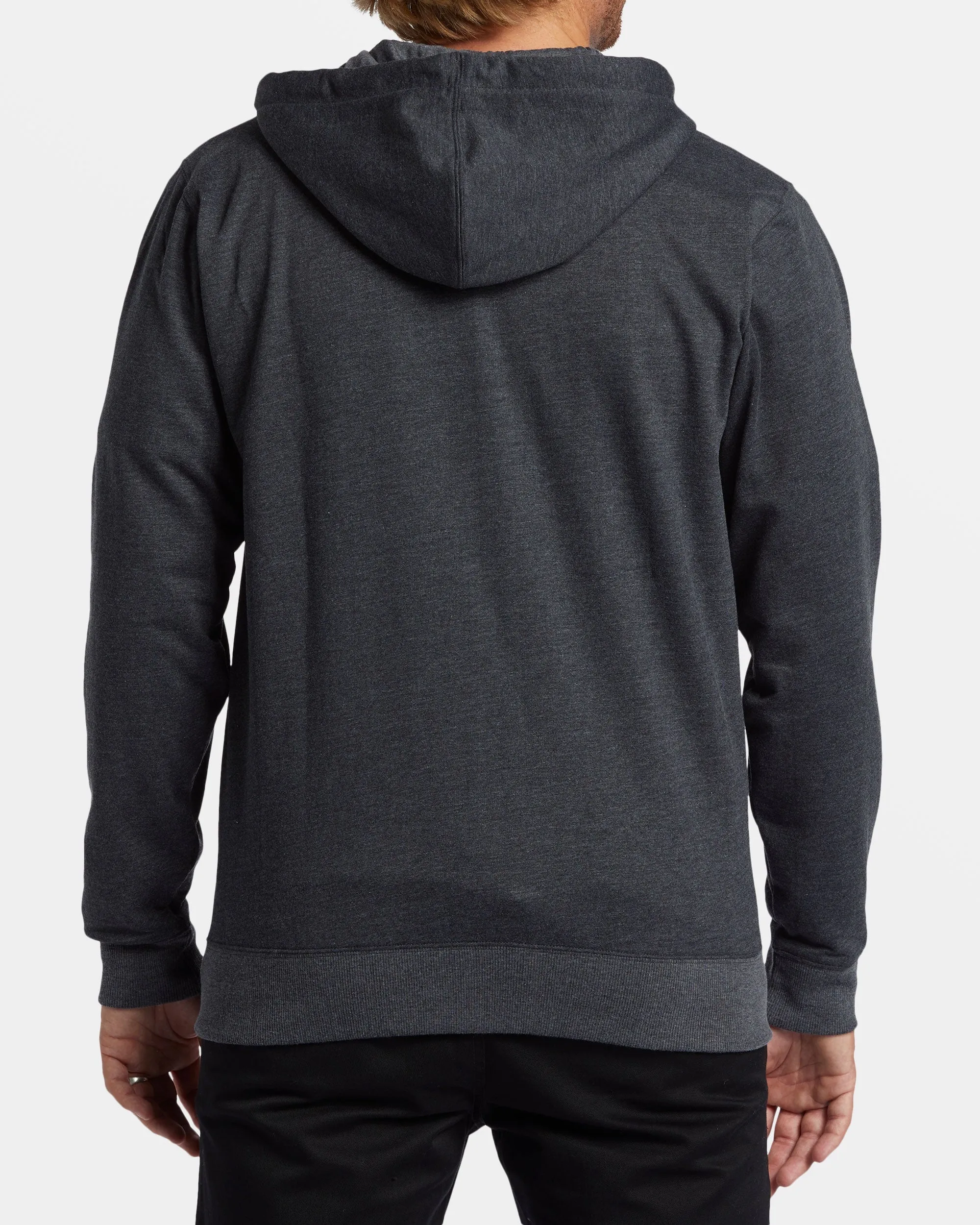 All Day Zip-Up Hoodie - Black Heather