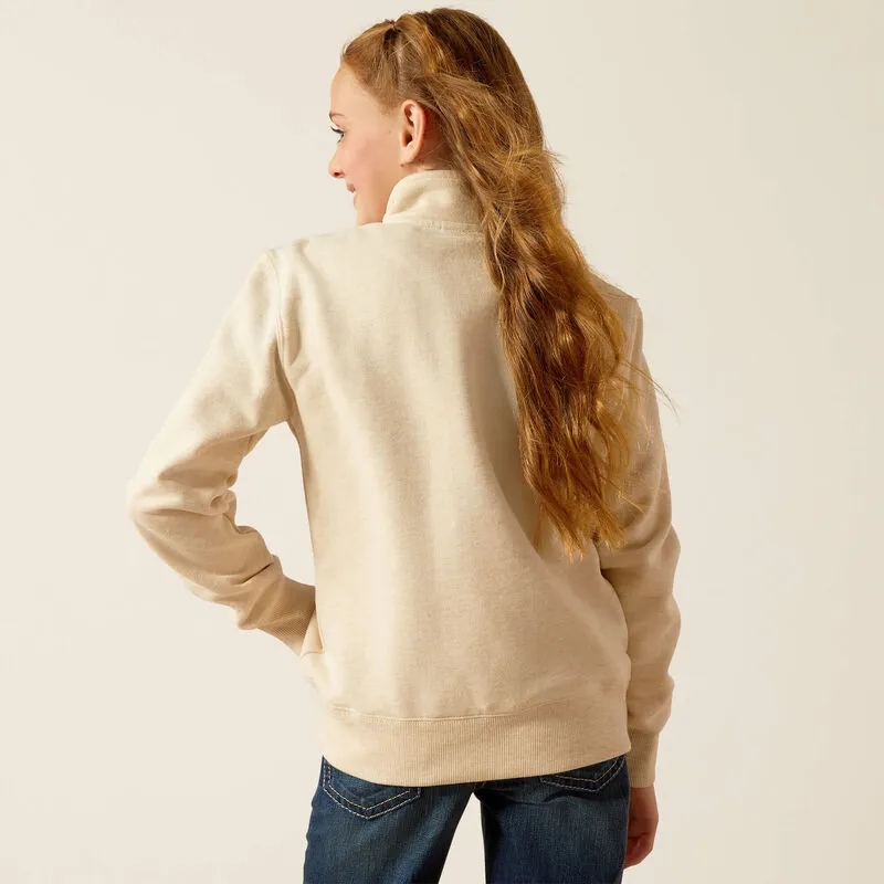 Ariat Girl's Pasture 1/4 Zip Sweatshirt