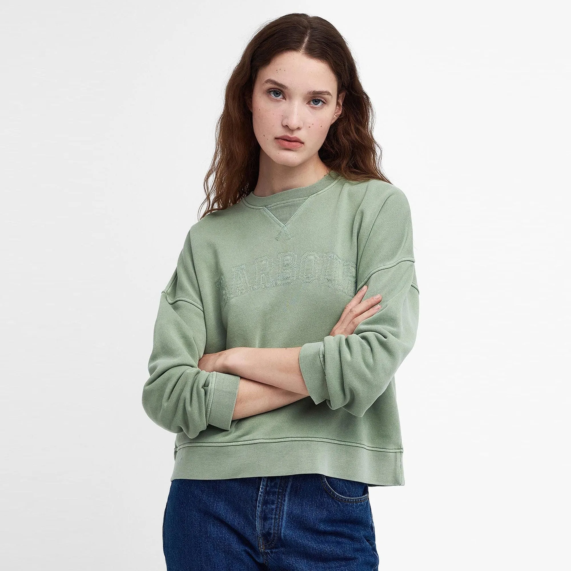 Barbour Ladies Sandgate Crew Neck Sweatshirt