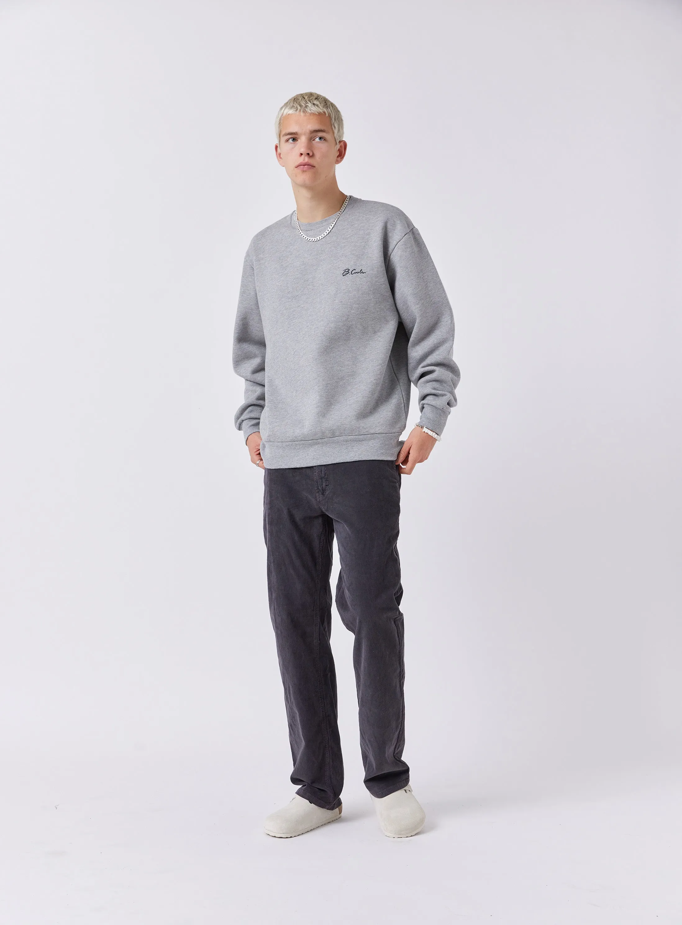 B.Cools Sweatshirt Grey Melange