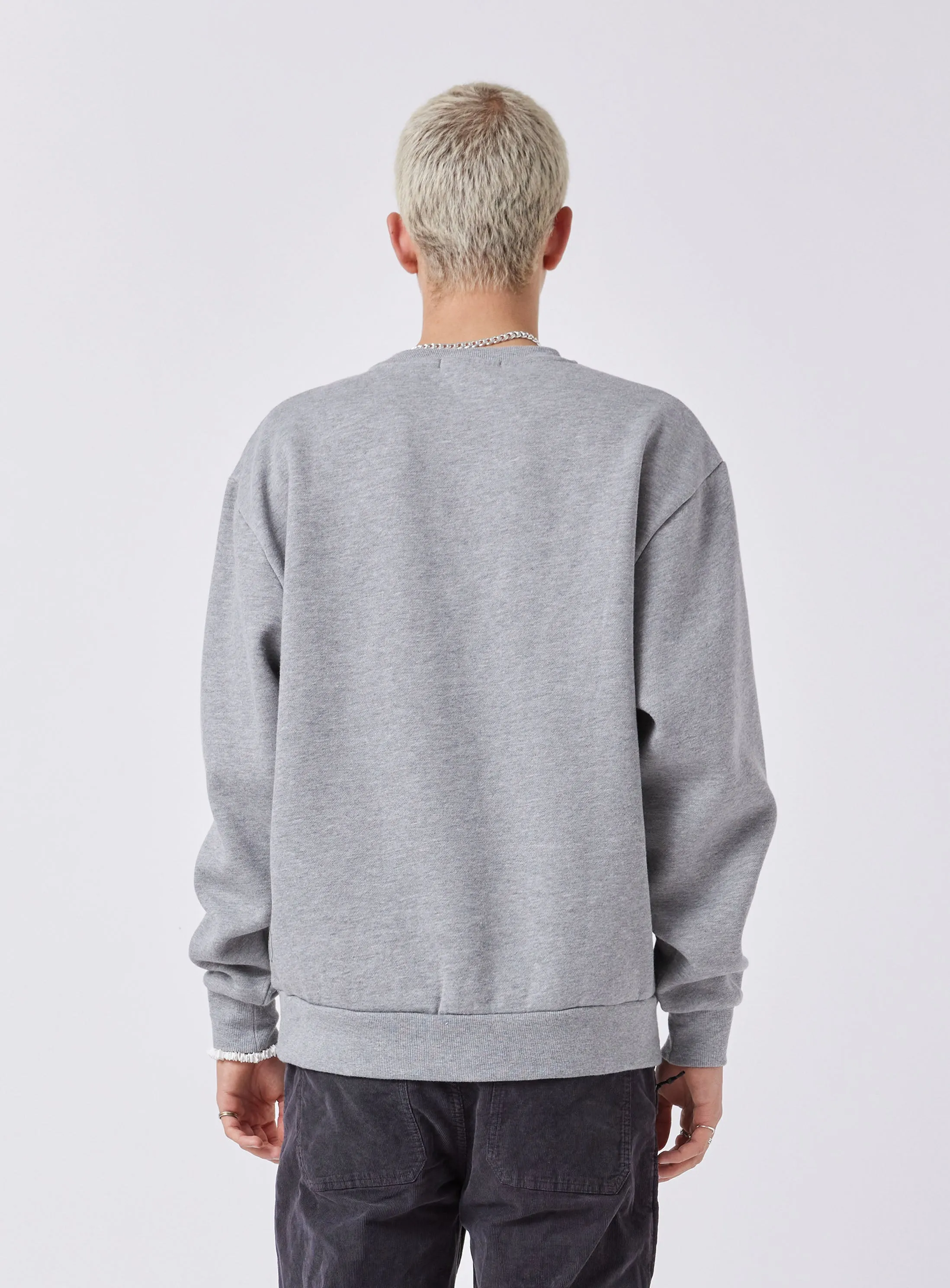 B.Cools Sweatshirt Grey Melange