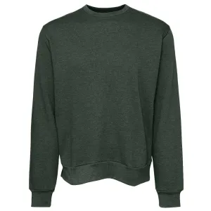 Bella   Canvas Unisex Heather Forest Sponge Fleece Classic Crewneck Sweatshirt