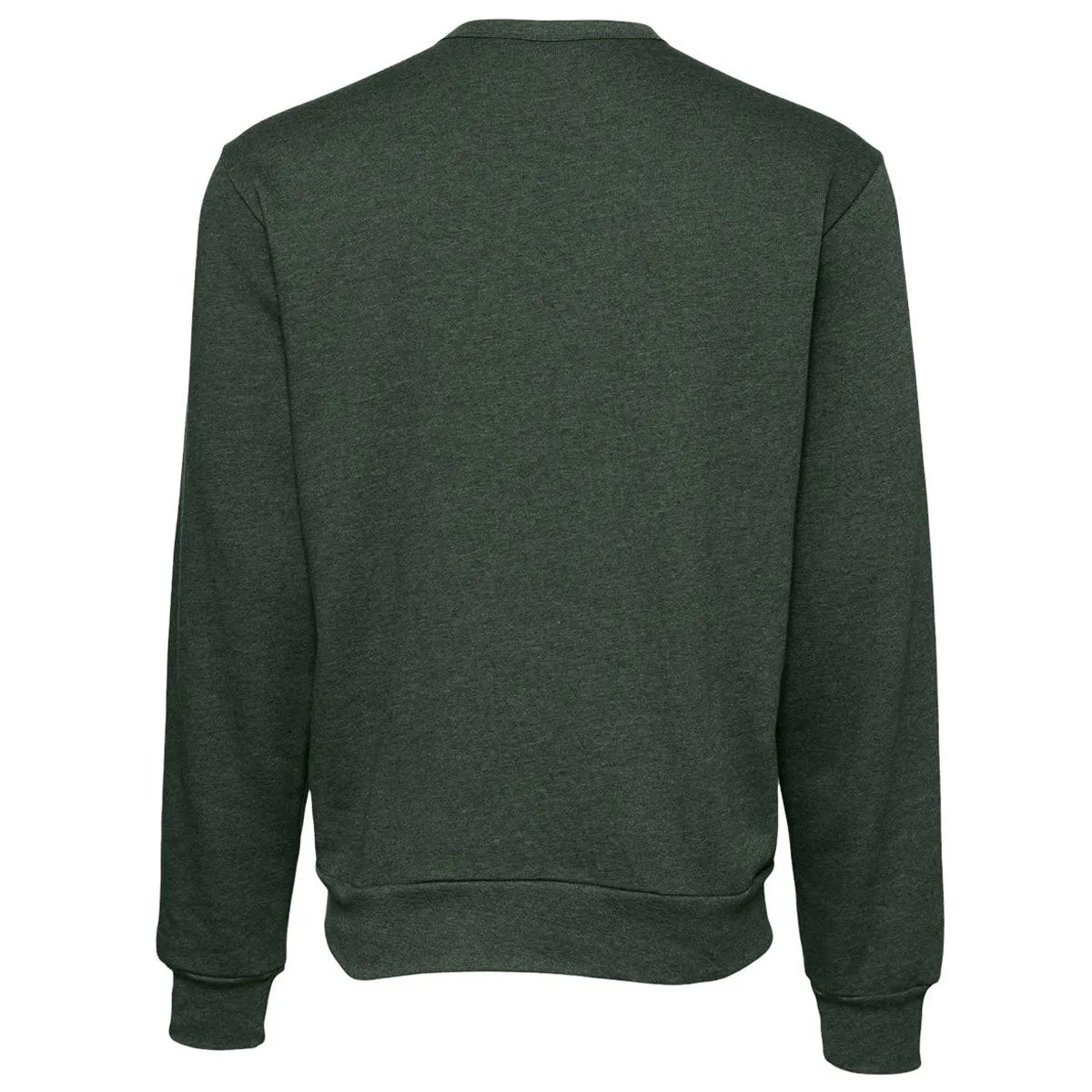 Bella   Canvas Unisex Heather Forest Sponge Fleece Classic Crewneck Sweatshirt