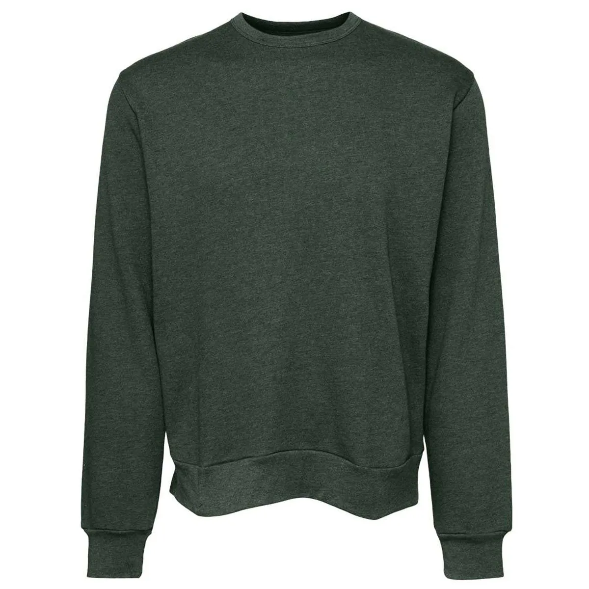 Bella   Canvas Unisex Heather Forest Sponge Fleece Classic Crewneck Sweatshirt