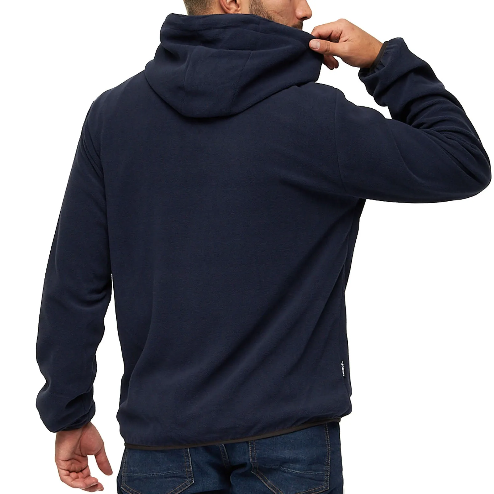 Bench Mens Blaine Full Zip Hooded Fleece Jacket