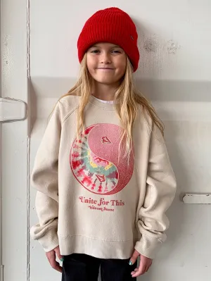 Big Girls Truly Stokin Crew Sweatshirt - Bone