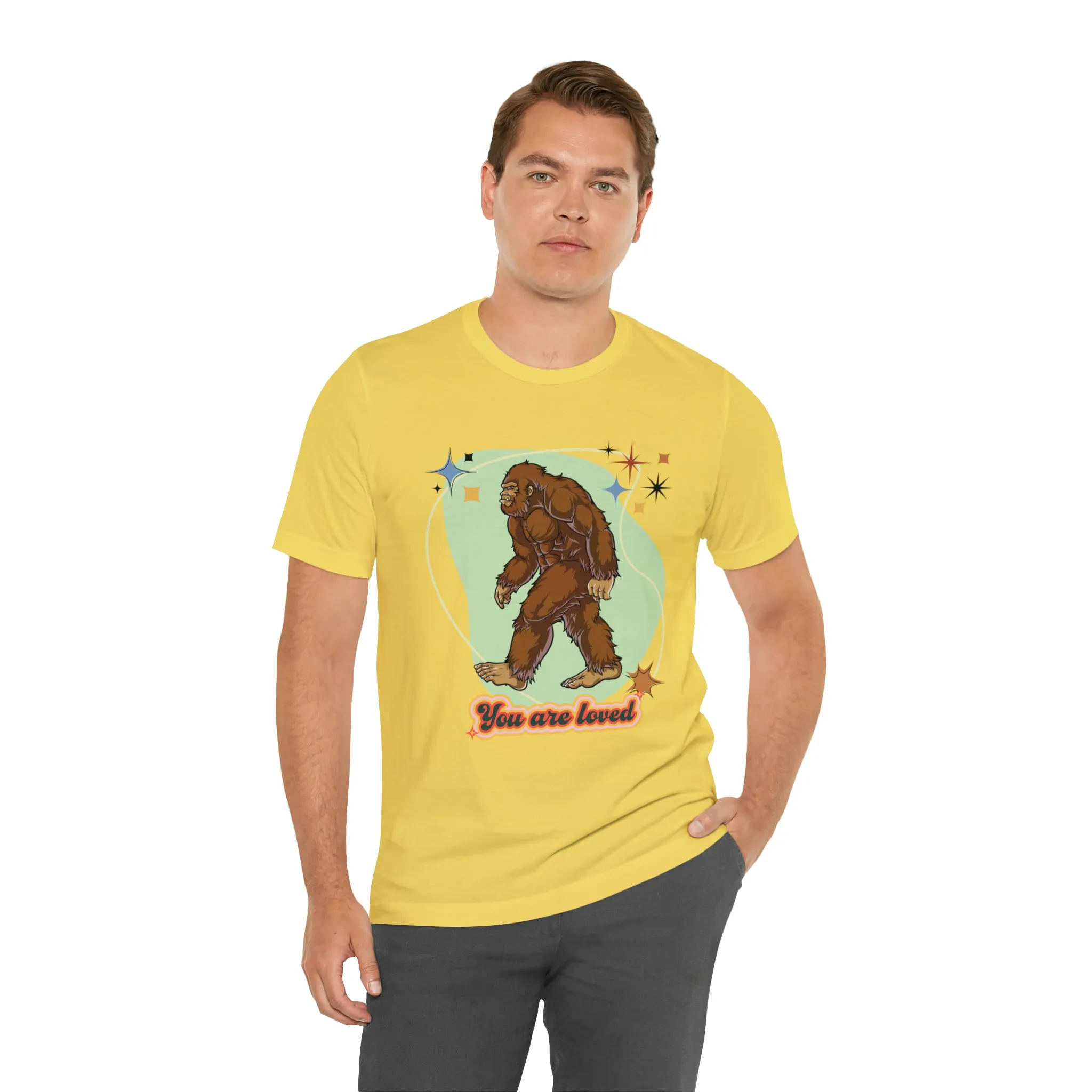 Bigfoot You are loved Unisex Jersey Short Sleeve Tee