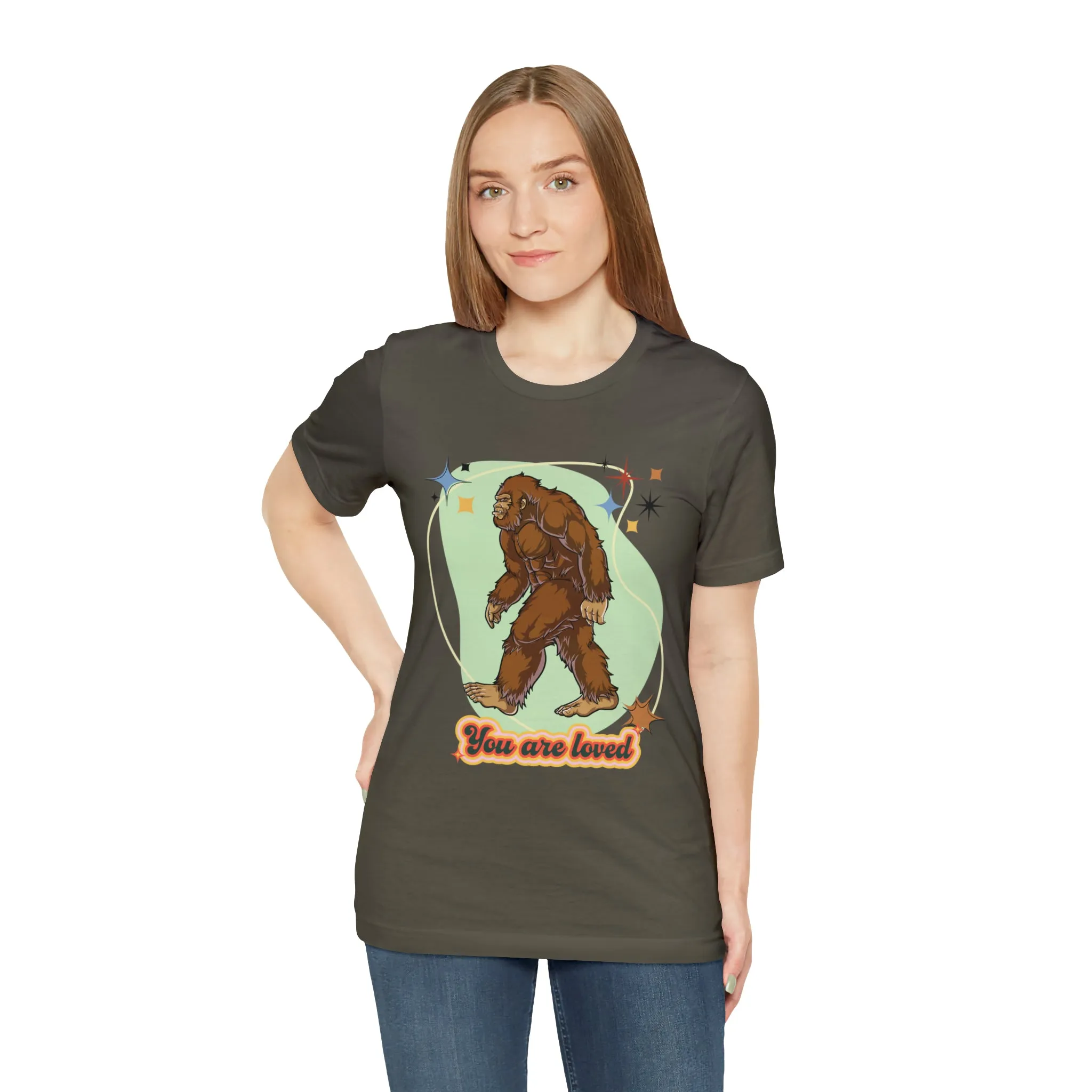 Bigfoot You are loved Unisex Jersey Short Sleeve Tee