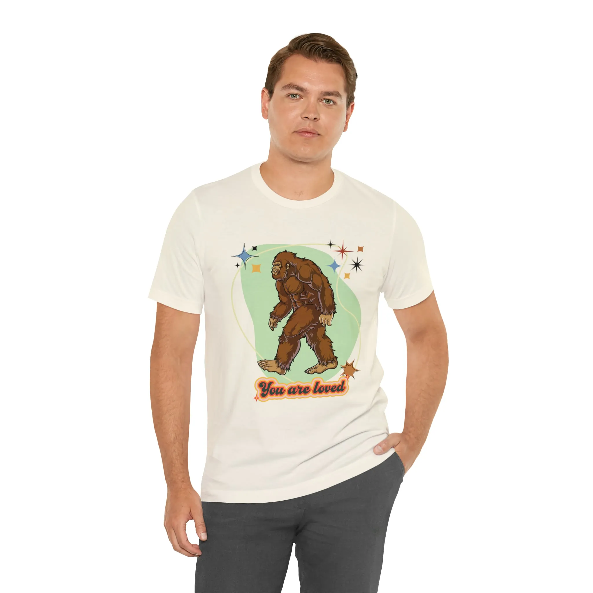 Bigfoot You are loved Unisex Jersey Short Sleeve Tee