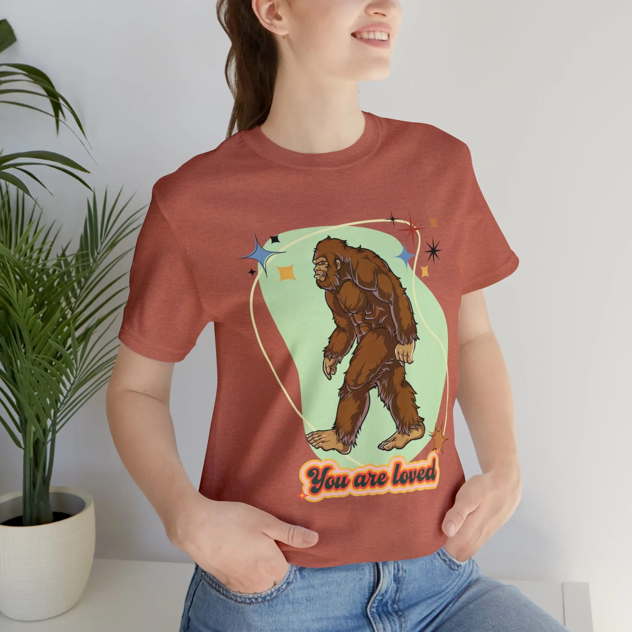 Bigfoot You are loved Unisex Jersey Short Sleeve Tee