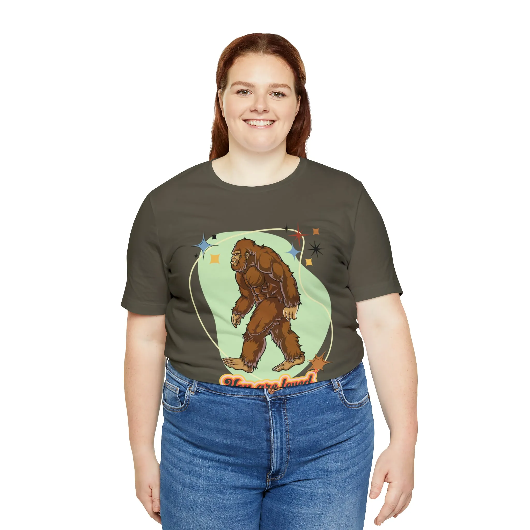 Bigfoot You are loved Unisex Jersey Short Sleeve Tee