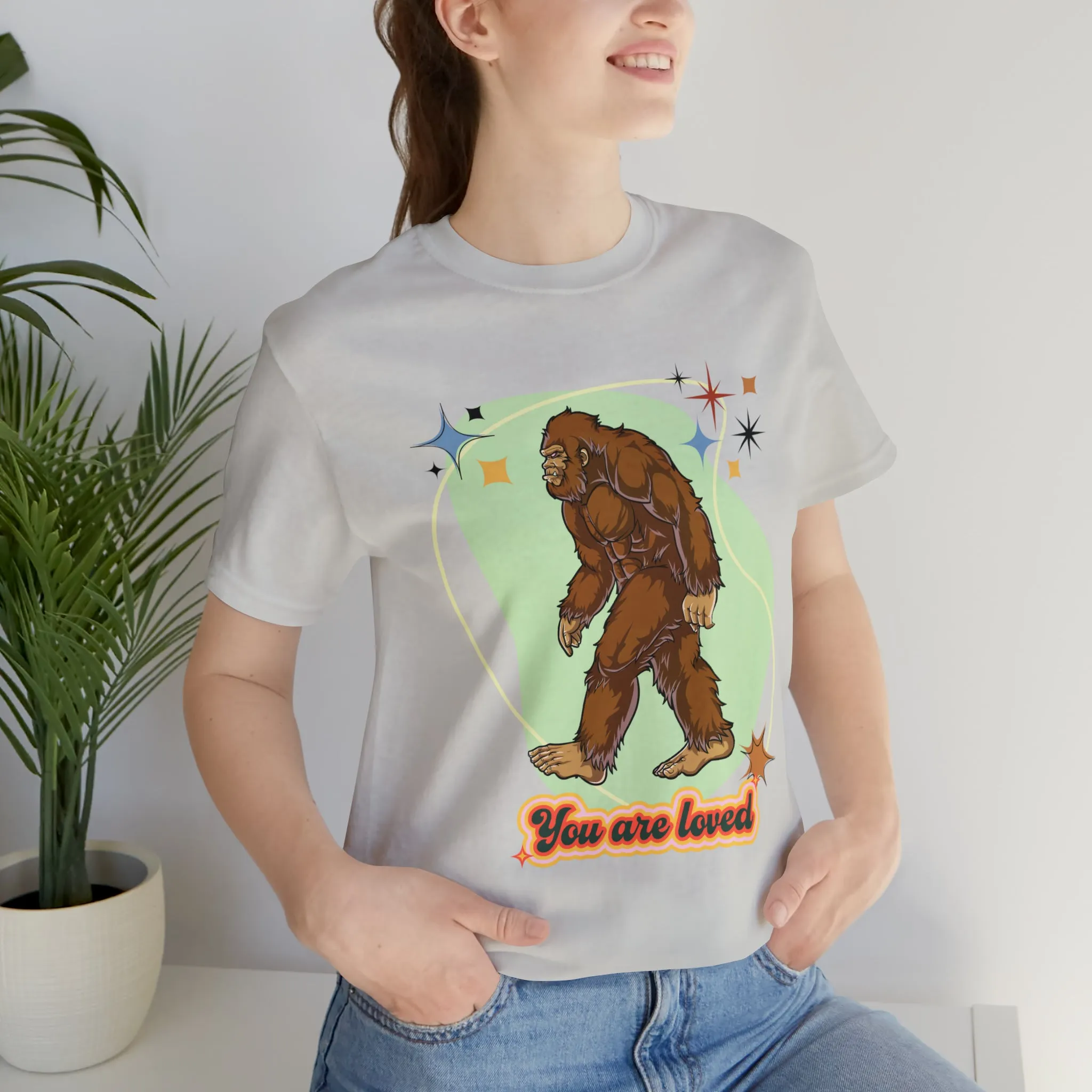 Bigfoot You are loved Unisex Jersey Short Sleeve Tee