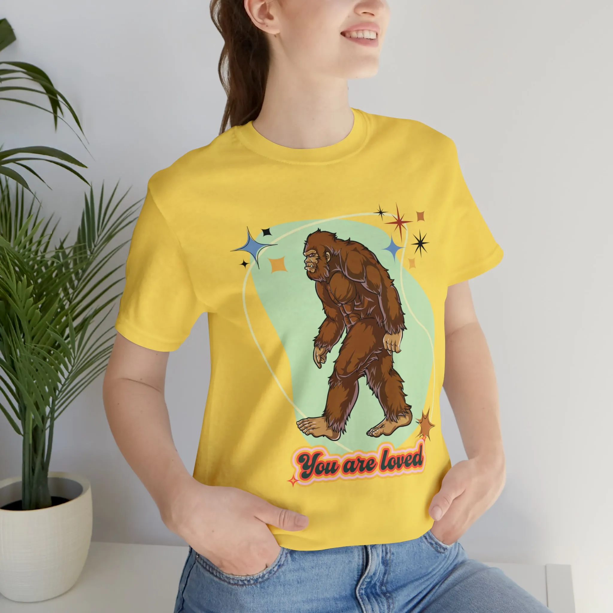 Bigfoot You are loved Unisex Jersey Short Sleeve Tee