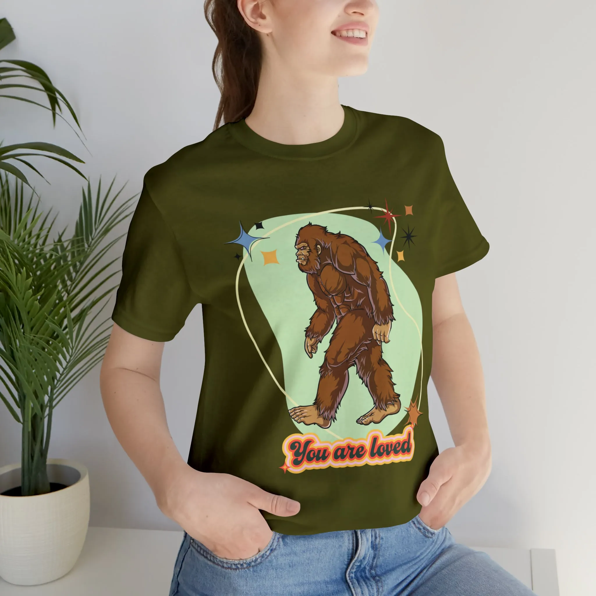 Bigfoot You are loved Unisex Jersey Short Sleeve Tee