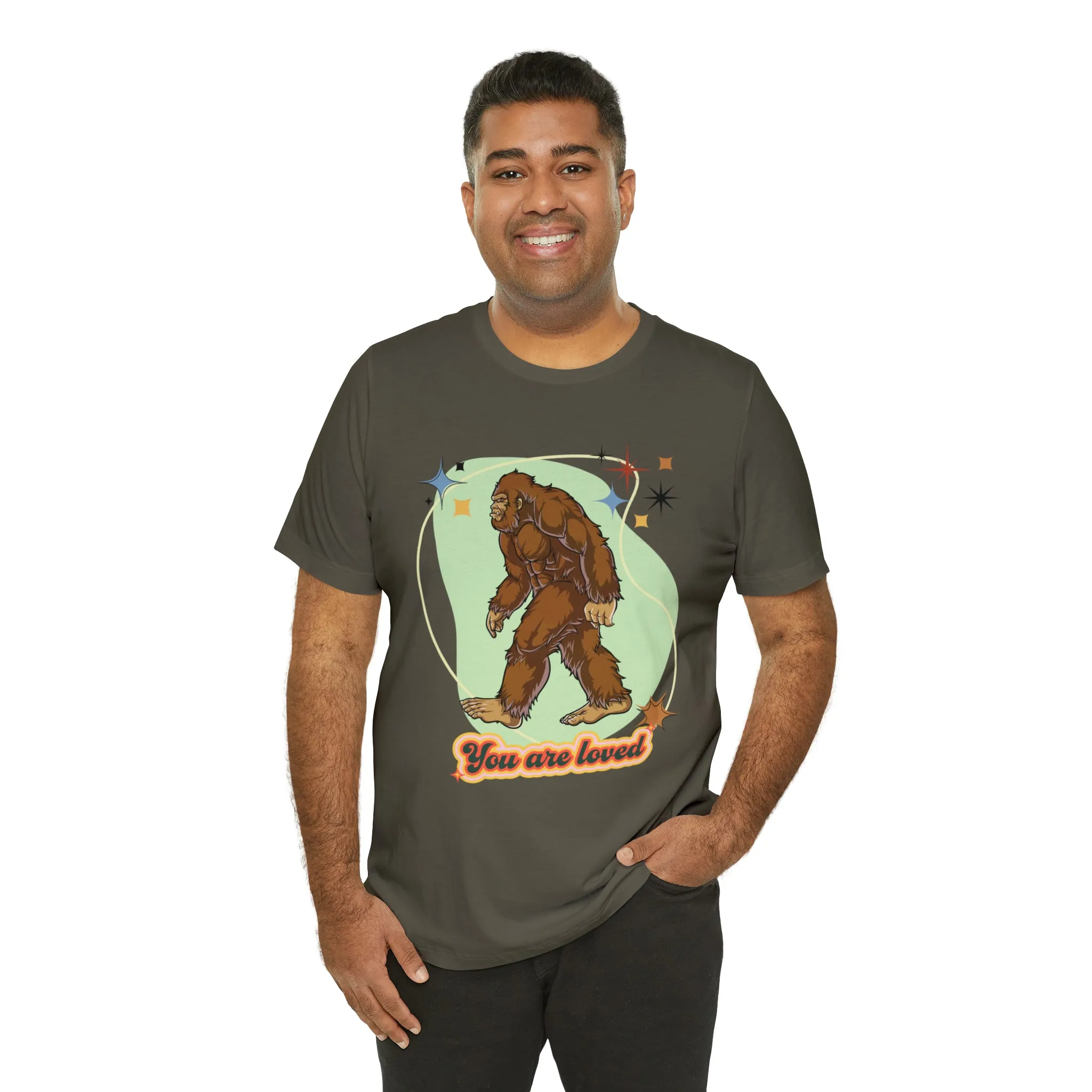 Bigfoot You are loved Unisex Jersey Short Sleeve Tee