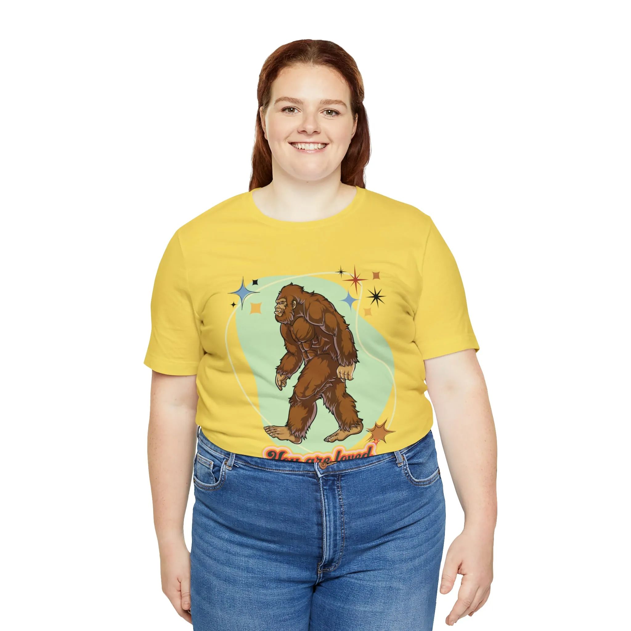 Bigfoot You are loved Unisex Jersey Short Sleeve Tee