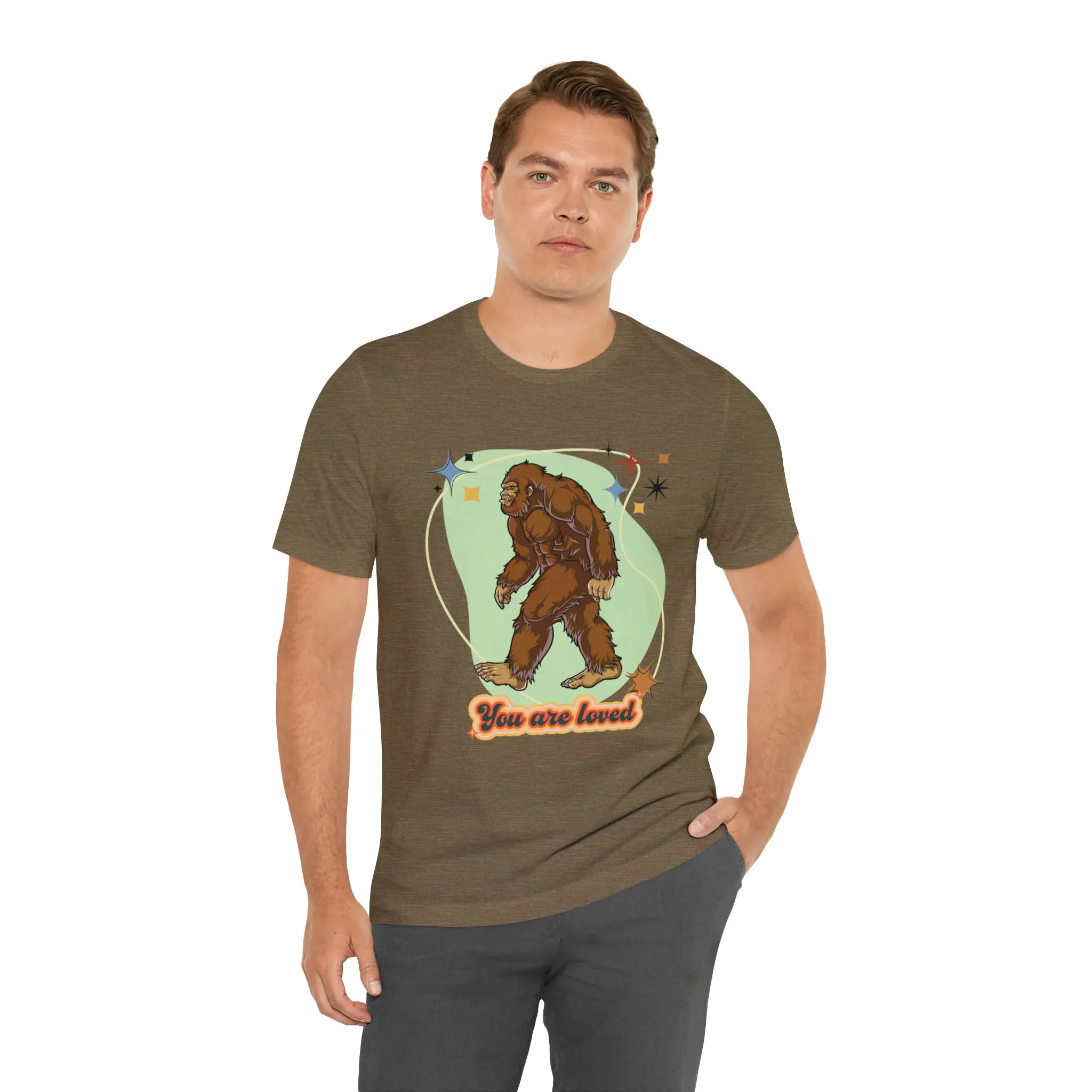 Bigfoot You are loved Unisex Jersey Short Sleeve Tee