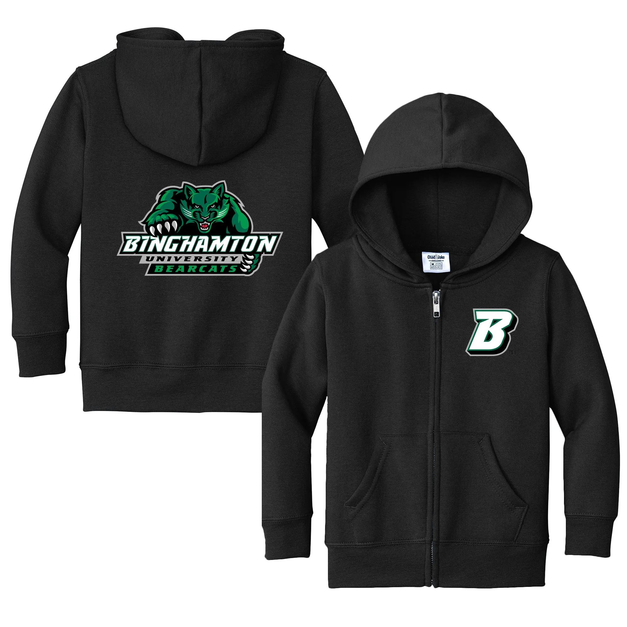 Binghamton Bearcats Logo Toddler Full-Zip Sweatshirt