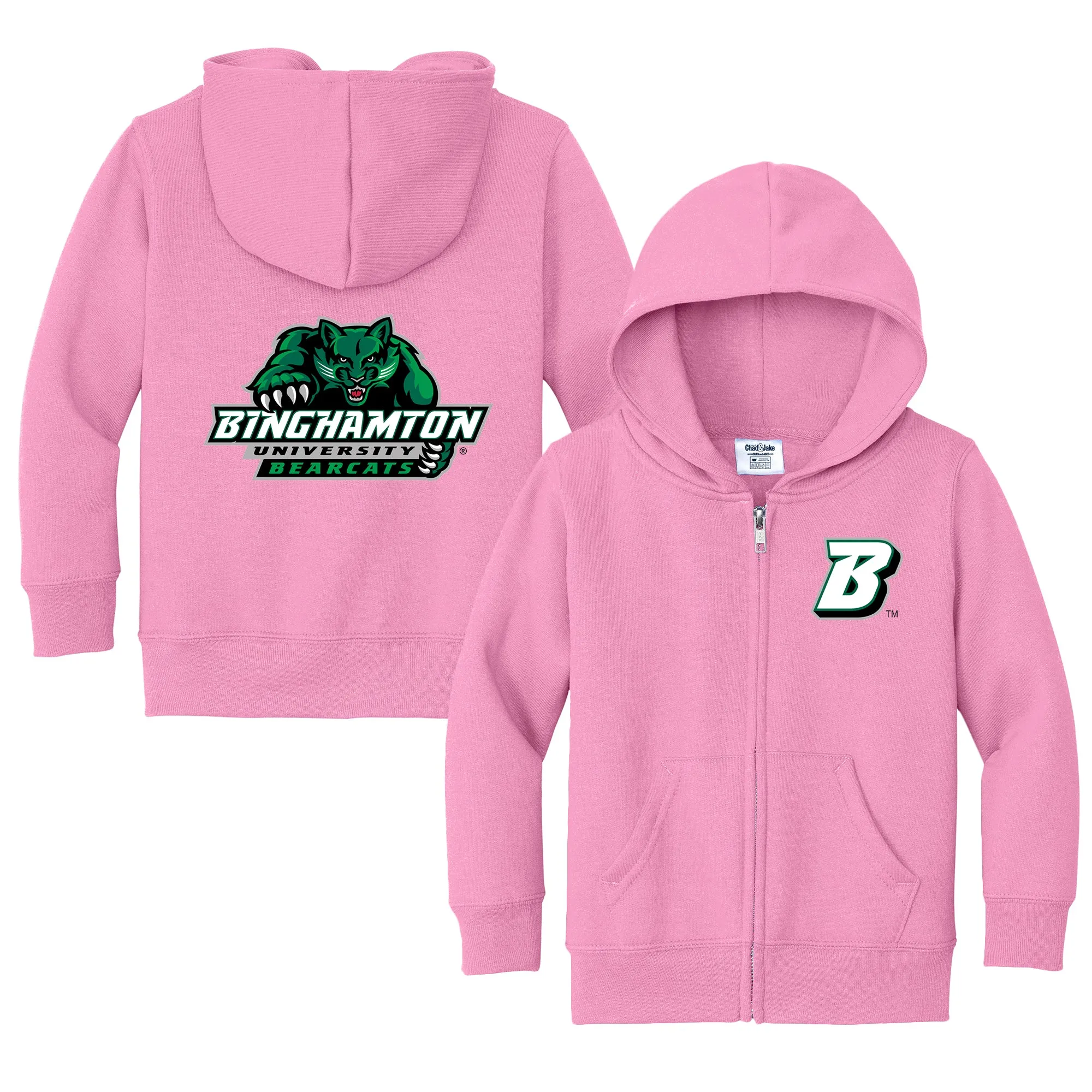 Binghamton Bearcats Logo Toddler Full-Zip Sweatshirt