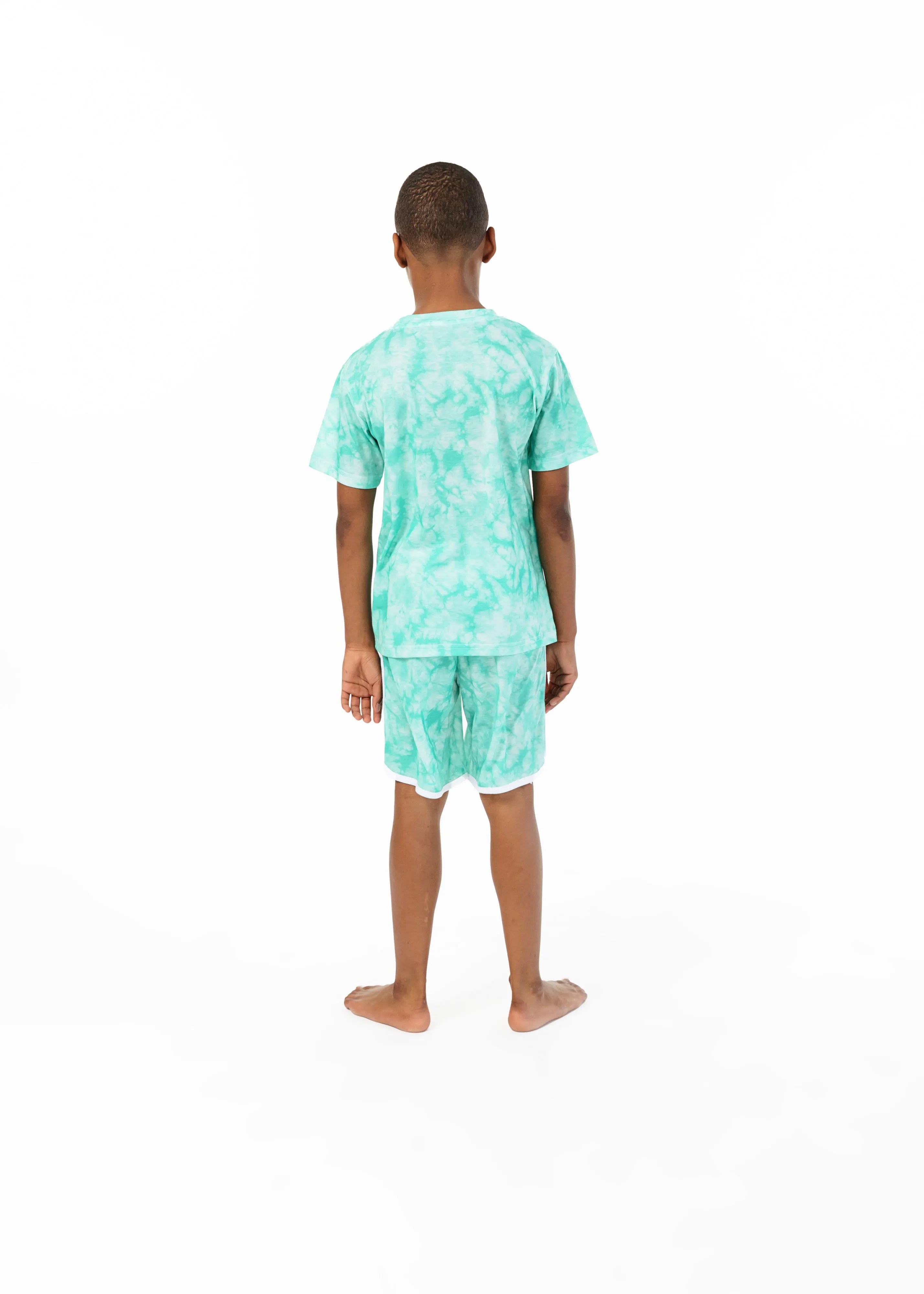 Boys Glow In The Dark Napz 2-Piece Pajama Sleep Shorts Set