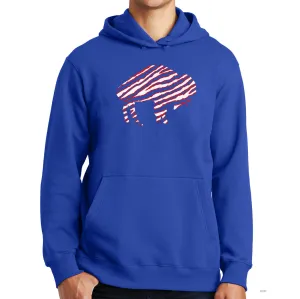 Buffalo Football Zoo Stripe - Hooded Sweatshirt