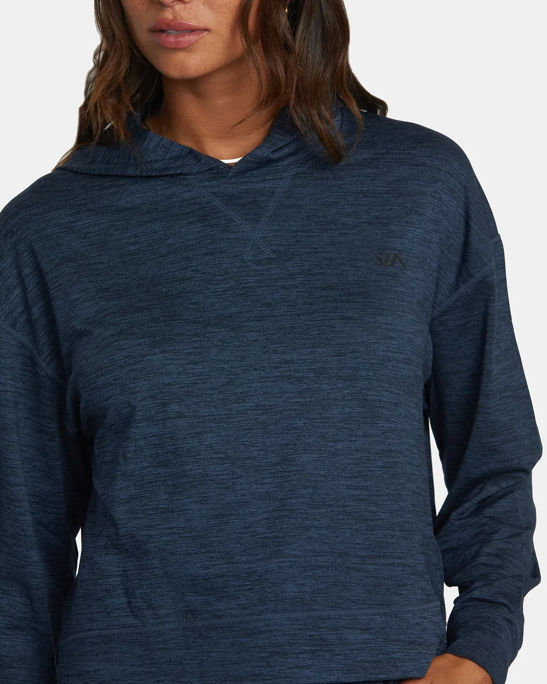 C-Able Cropped Workout Hoodie - Midnight