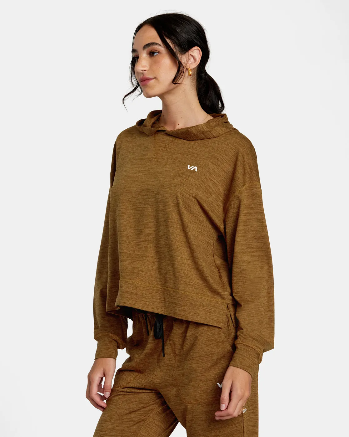 C-Able Cropped Workout Hoodie - Sienna