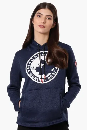 Canada Weather Gear Chest Logo Fleece Hoodie - Navy