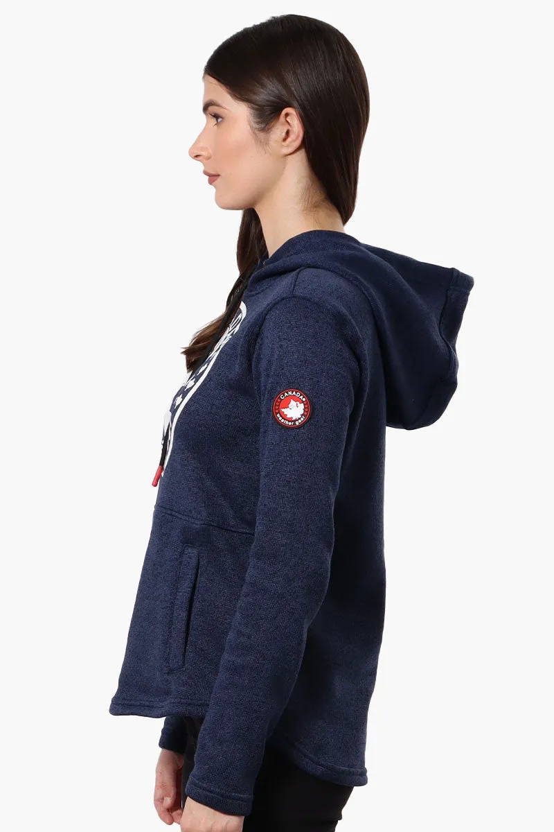 Canada Weather Gear Chest Logo Fleece Hoodie - Navy