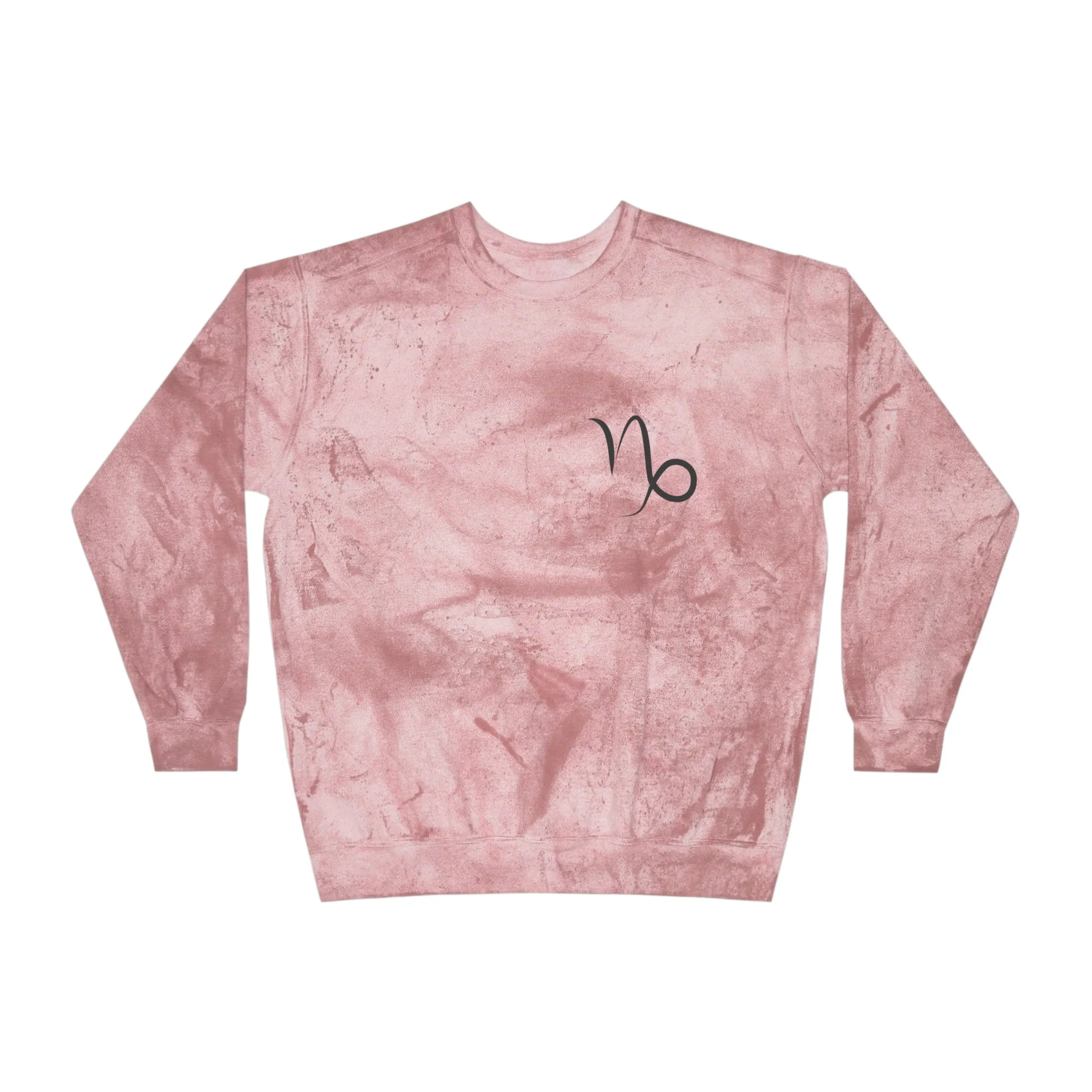 Capricorn Zodiac Unisex Color Blast Crewneck Sweatshirt