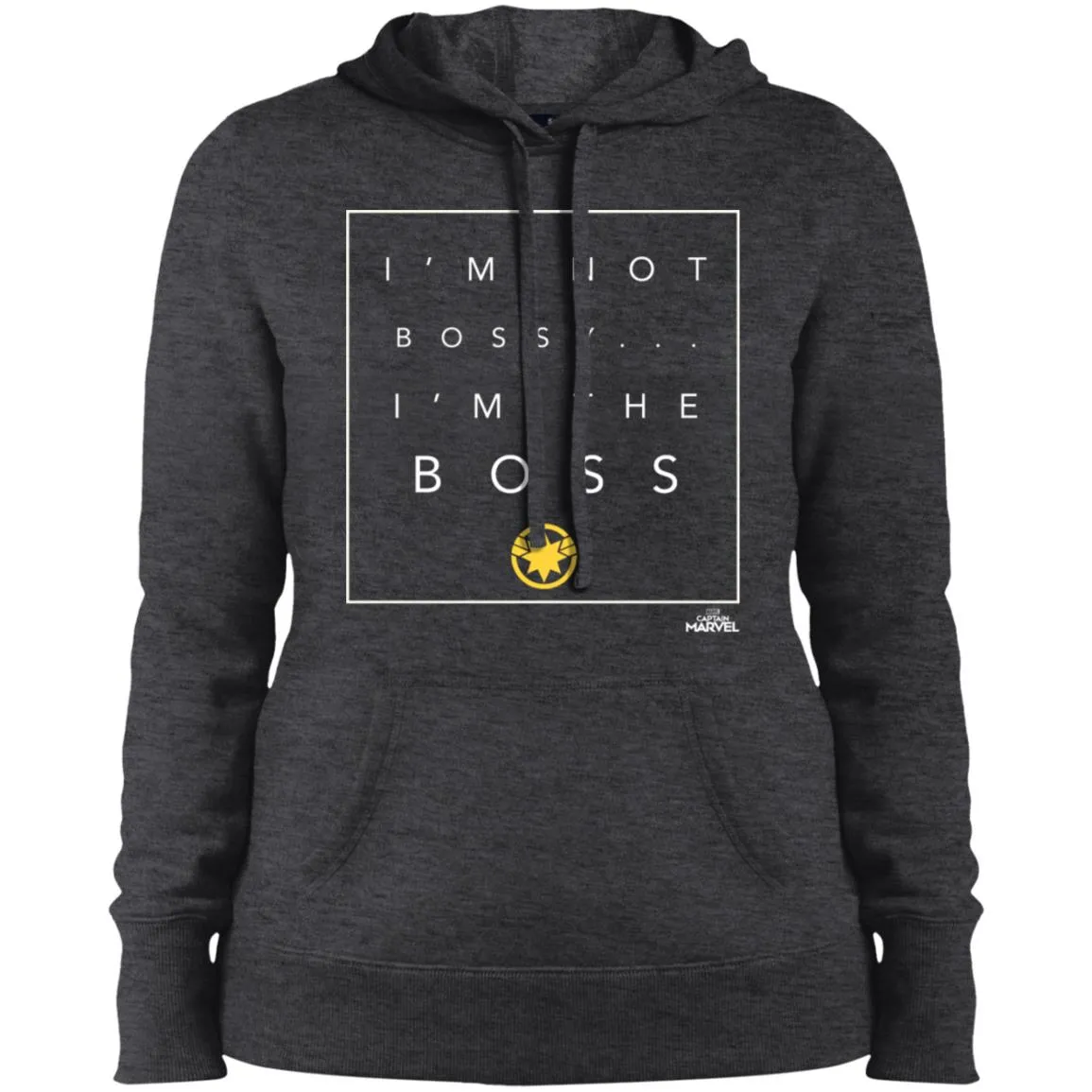 Captain Marvel Not Bossy I'm The Boss Women Hooded Sweatshirt