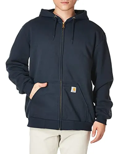 Carhartt 104078 Men's Rain Defender Rutland Thermal Lined Hooded Zip Front Sweatshirt