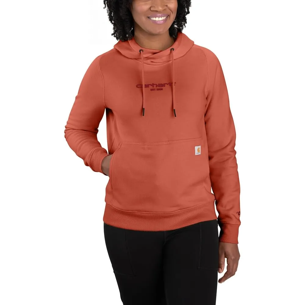 Carhartt 105573 Women's Force Relaxed Fit Lightweight Graphic Hooded Sweatshirt