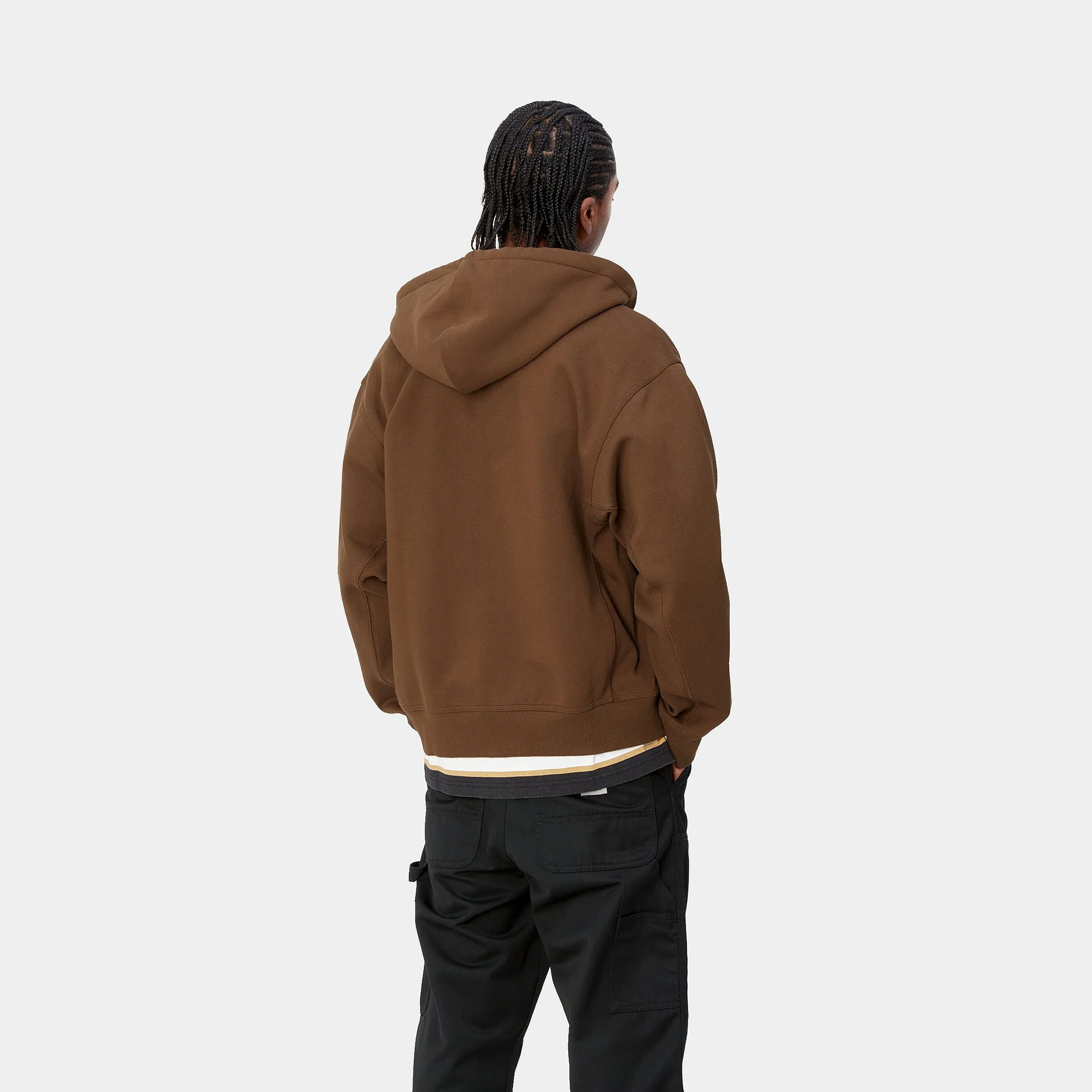 Carhartt WIP American Script Hooded Jacket - Lumber