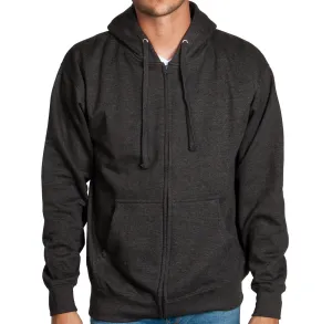 Charcoal Zip Up Hoodie Sweatshirt