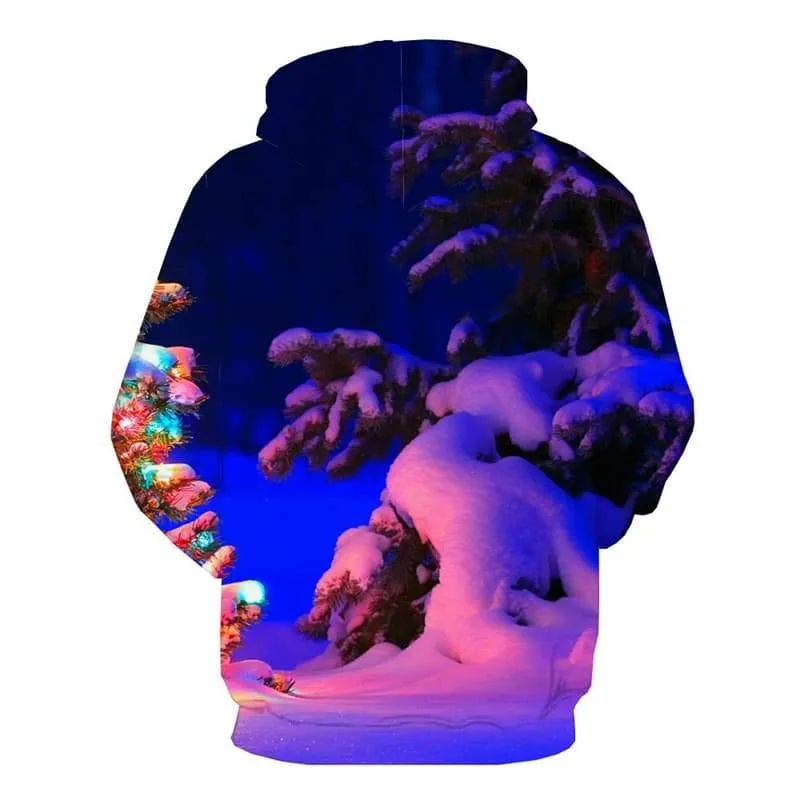 Christmas Sweatshirts men Snow Hoodie Print Tree Hoody Anime Party 3d Printed