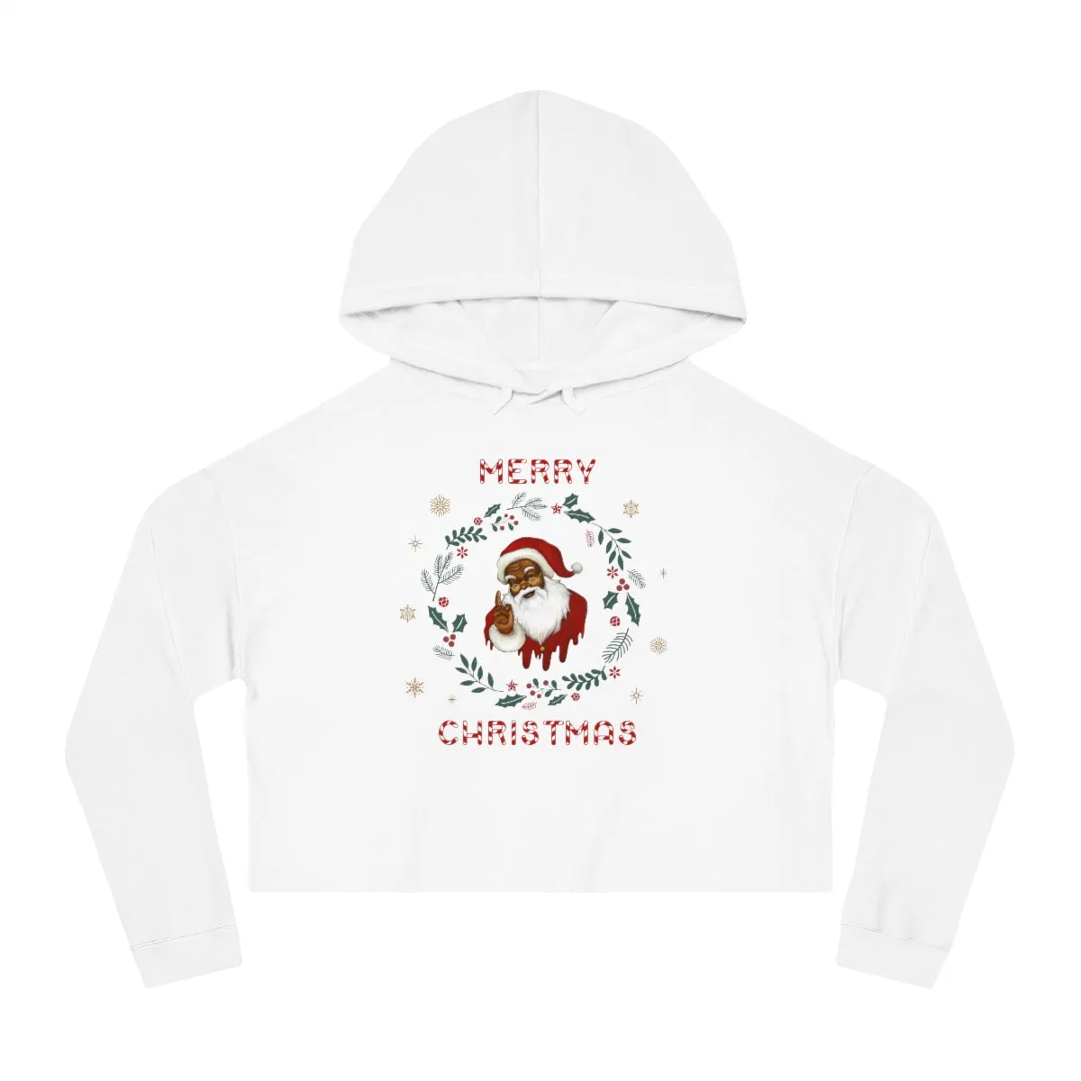 Christmas Women’s Cropped Hooded Sweatshirt