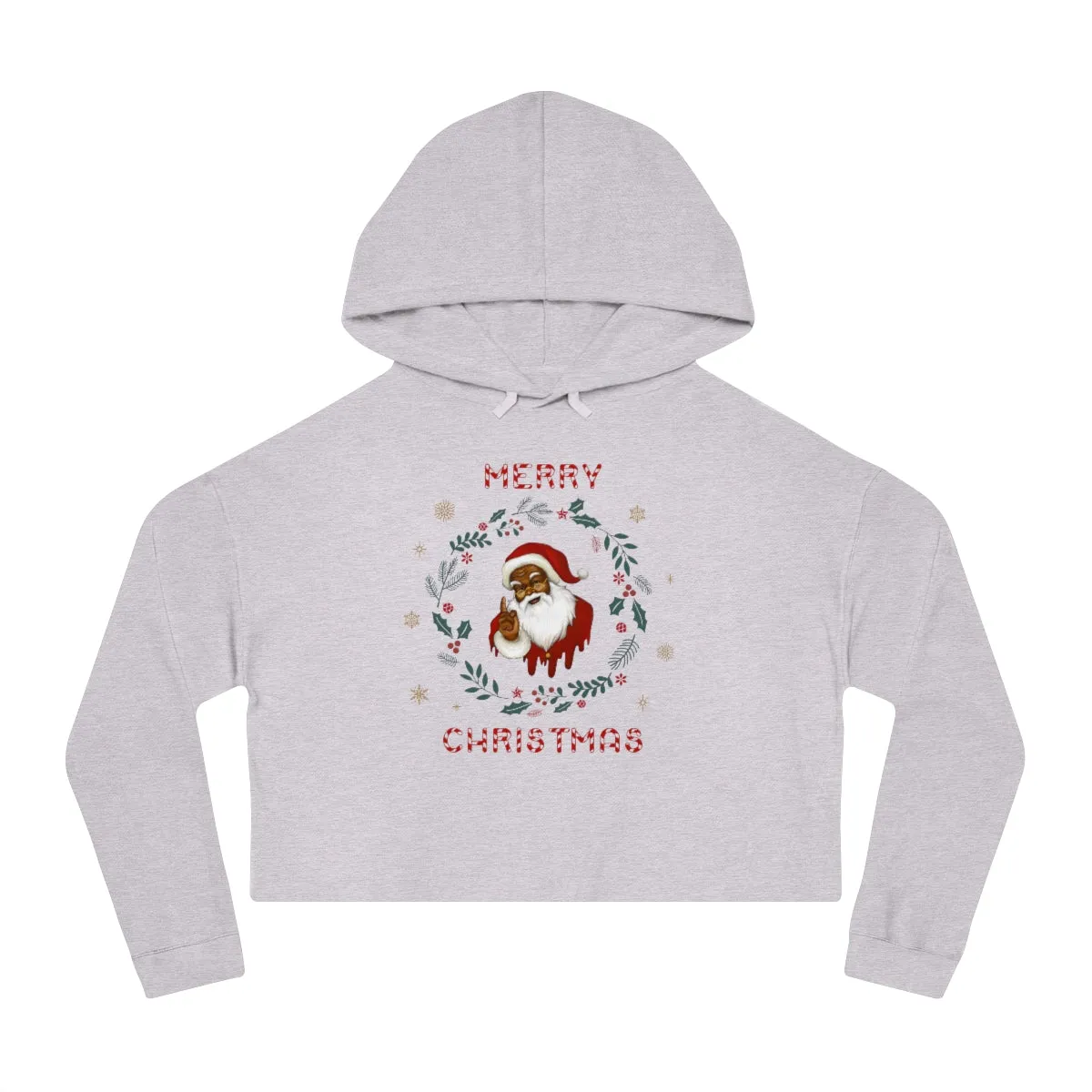 Christmas Women’s Cropped Hooded Sweatshirt