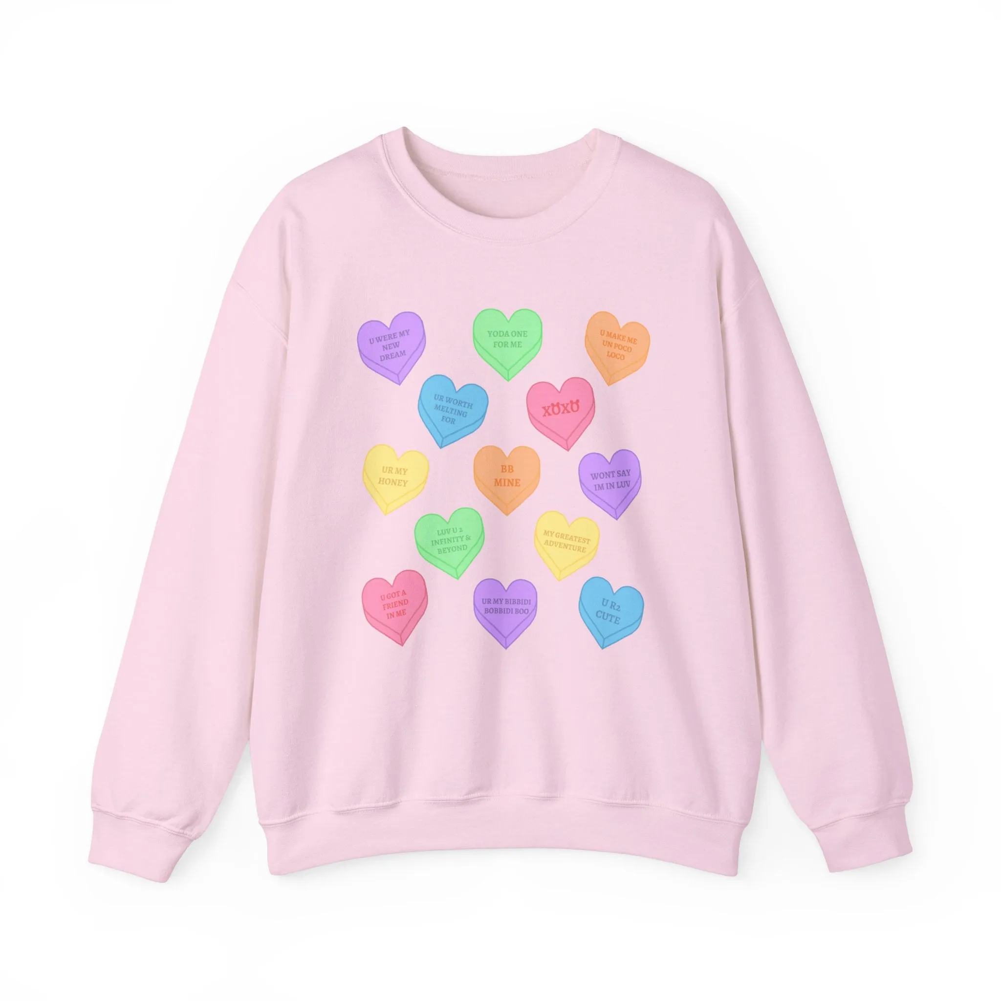 Conversation Hearts Unisex Crewneck