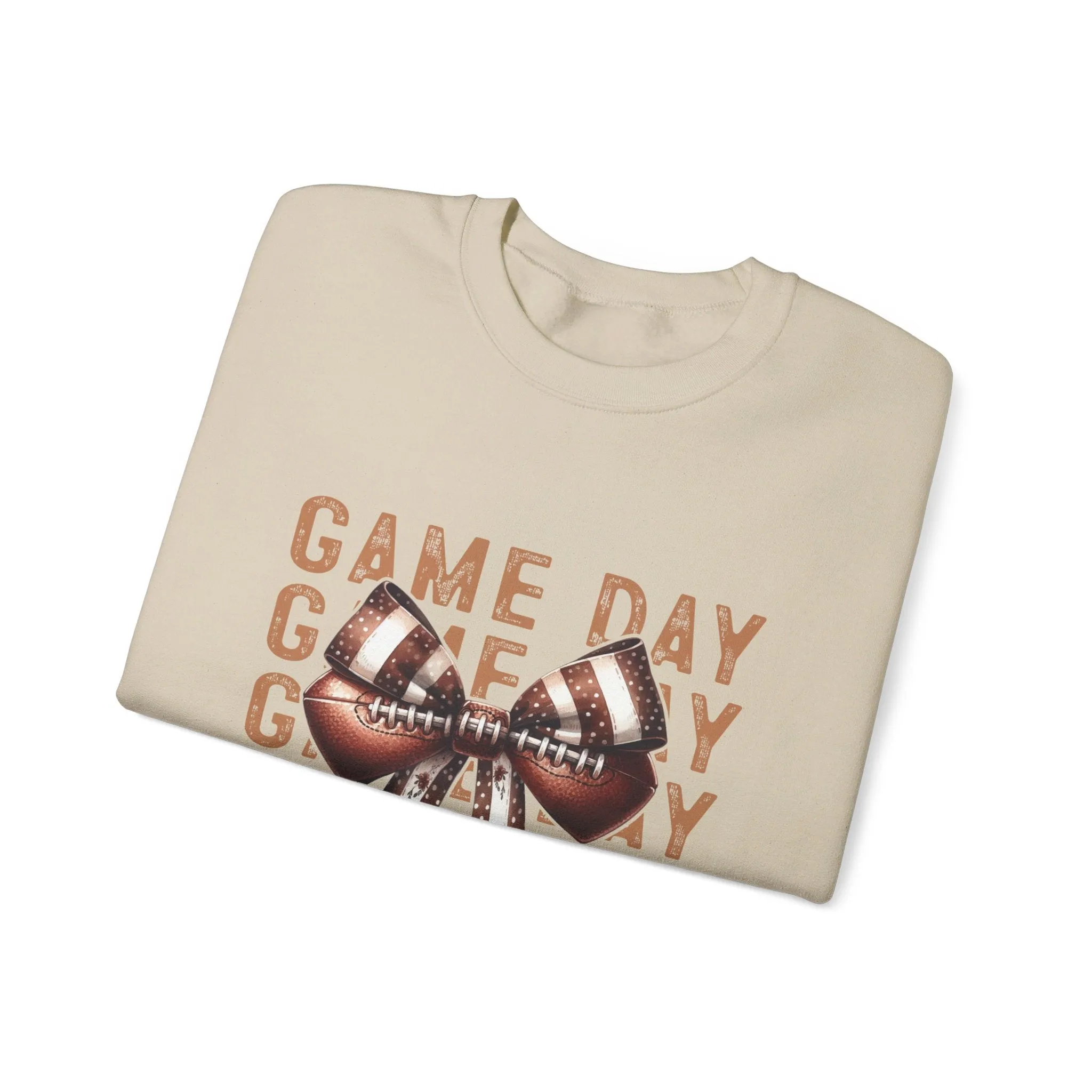 Coquette Game day Vibes Fall Football Sports Girly Unisex Heavy Blend™ Crewneck Sweatshirt