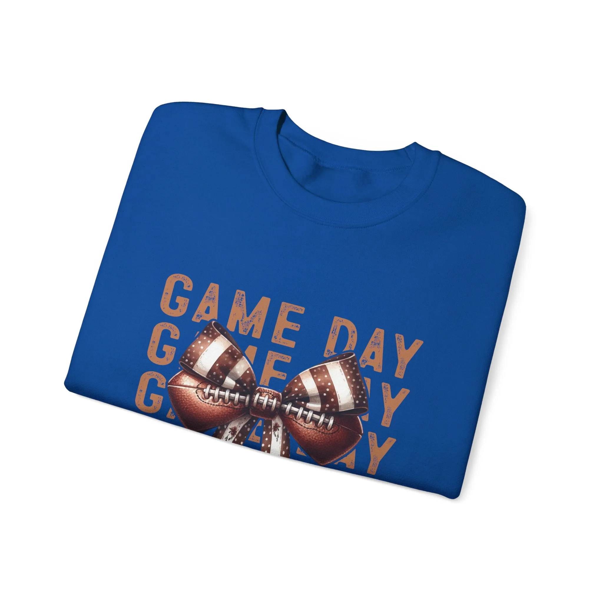 Coquette Game day Vibes Fall Football Sports Girly Unisex Heavy Blend™ Crewneck Sweatshirt