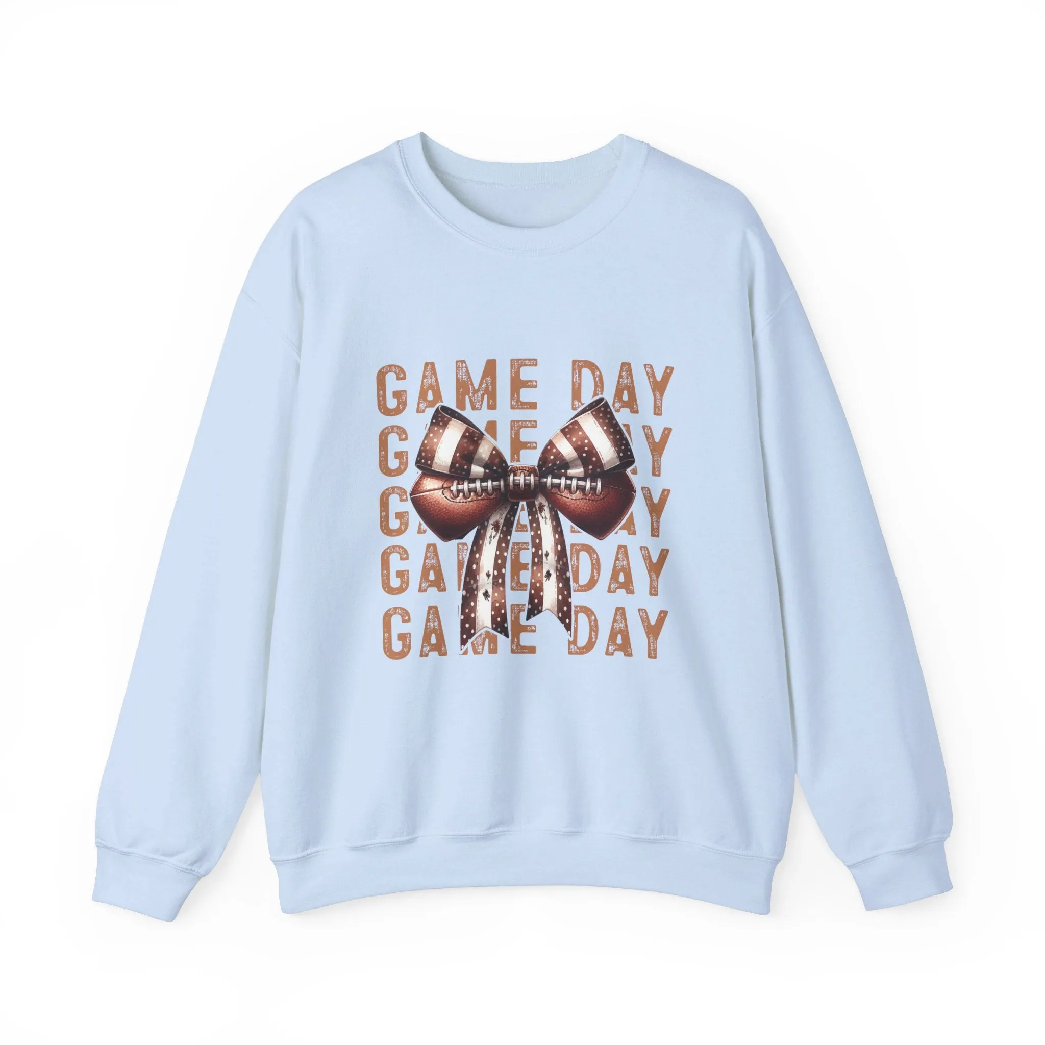 Coquette Game day Vibes Fall Football Sports Girly Unisex Heavy Blend™ Crewneck Sweatshirt