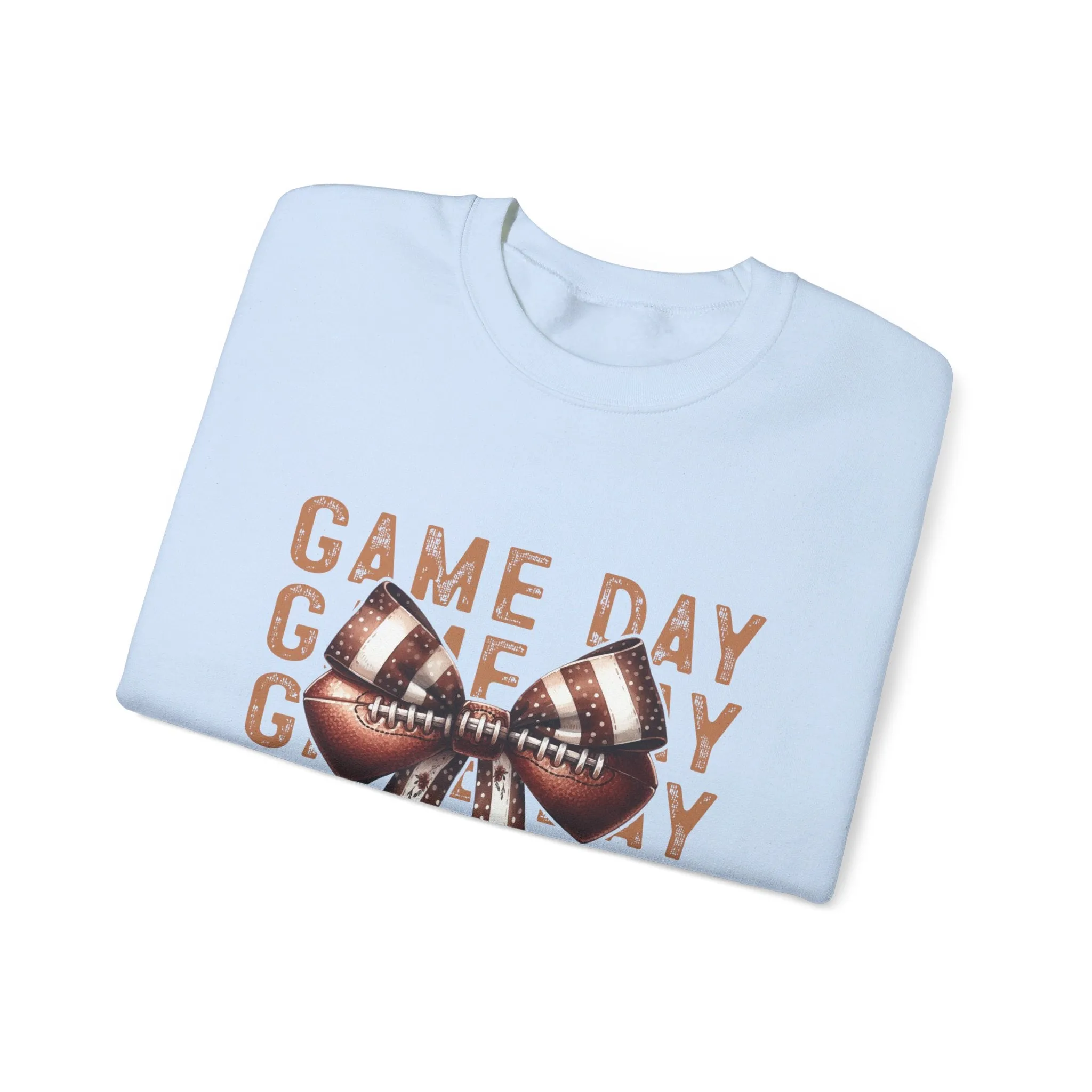 Coquette Game day Vibes Fall Football Sports Girly Unisex Heavy Blend™ Crewneck Sweatshirt