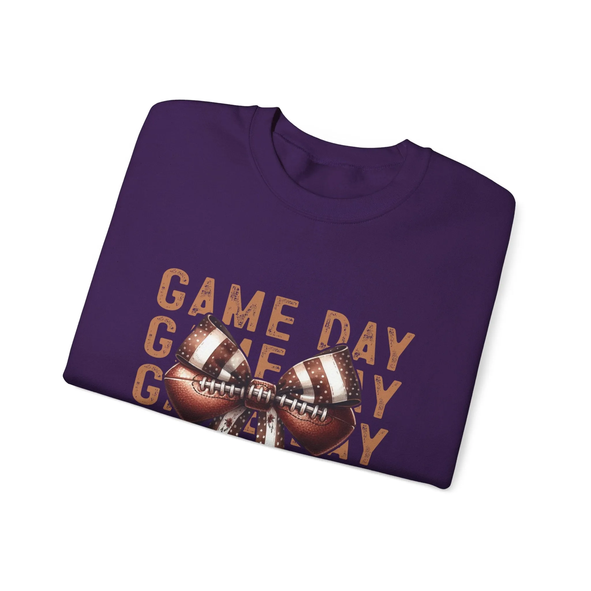 Coquette Game day Vibes Fall Football Sports Girly Unisex Heavy Blend™ Crewneck Sweatshirt