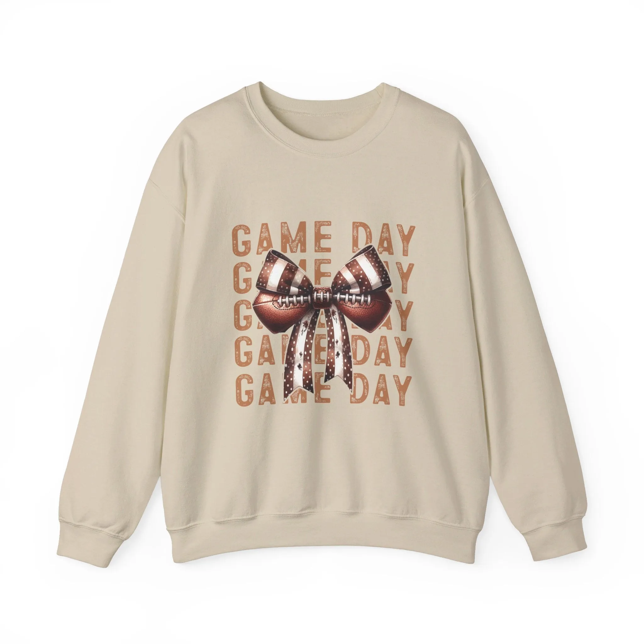 Coquette Game day Vibes Fall Football Sports Girly Unisex Heavy Blend™ Crewneck Sweatshirt